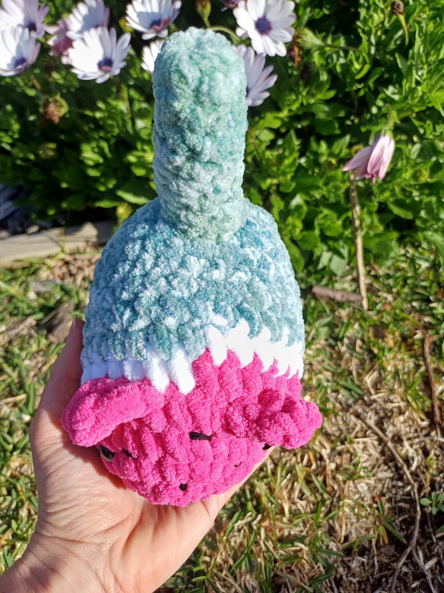 Pink/Green Watermelon Kitty Loaf Cat