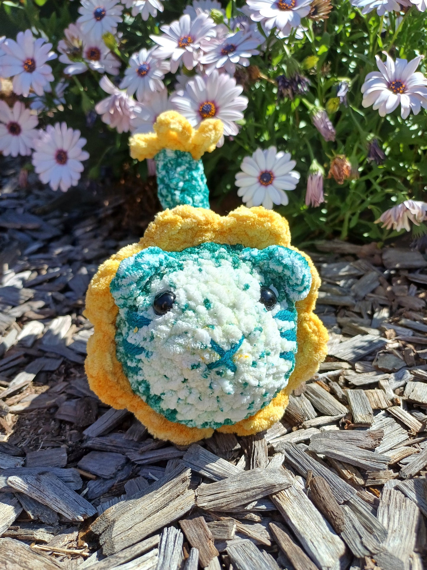 Yellow/Green Flower Loaf Cat