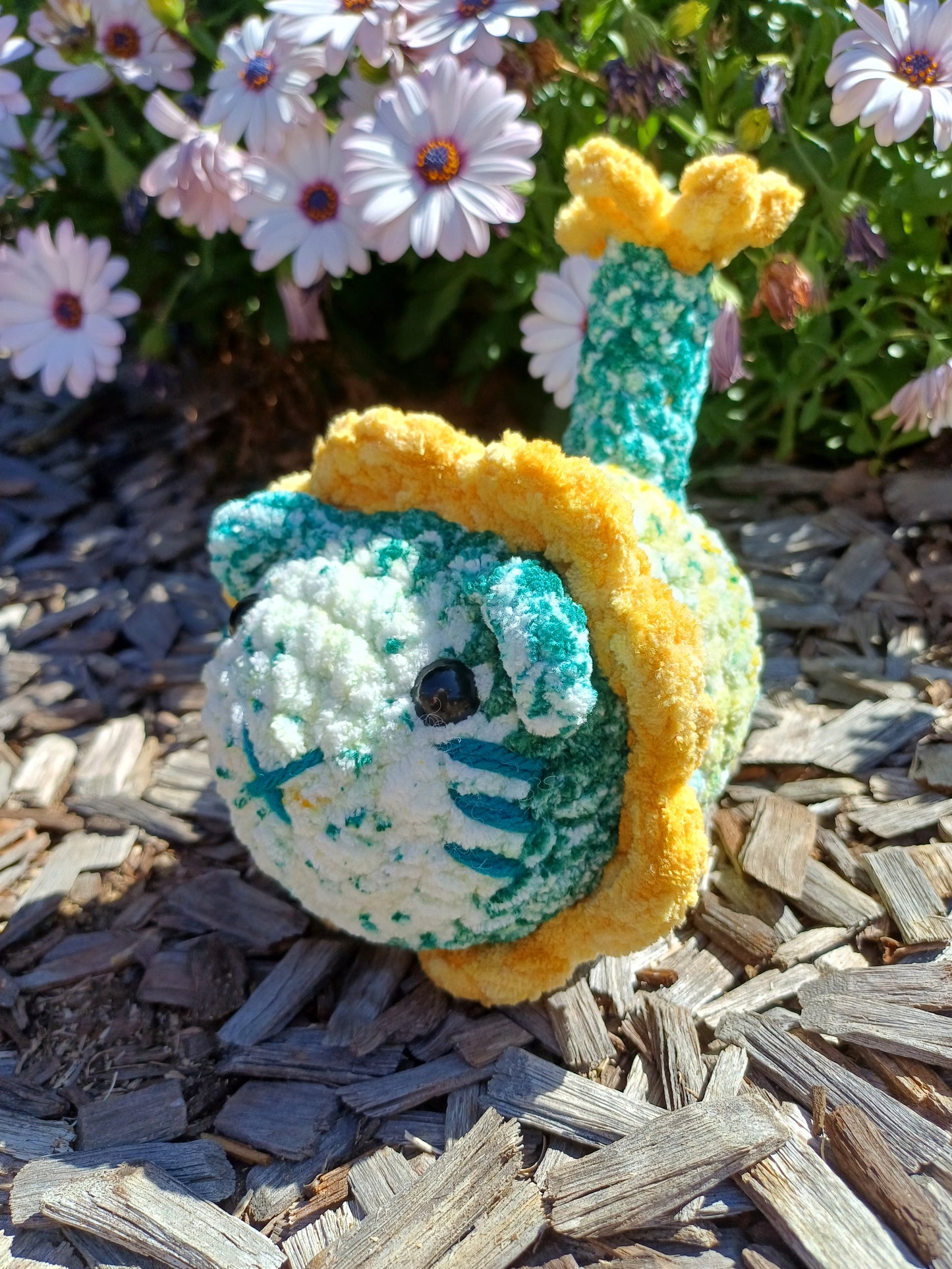 Yellow/Green Flower Loaf Cat