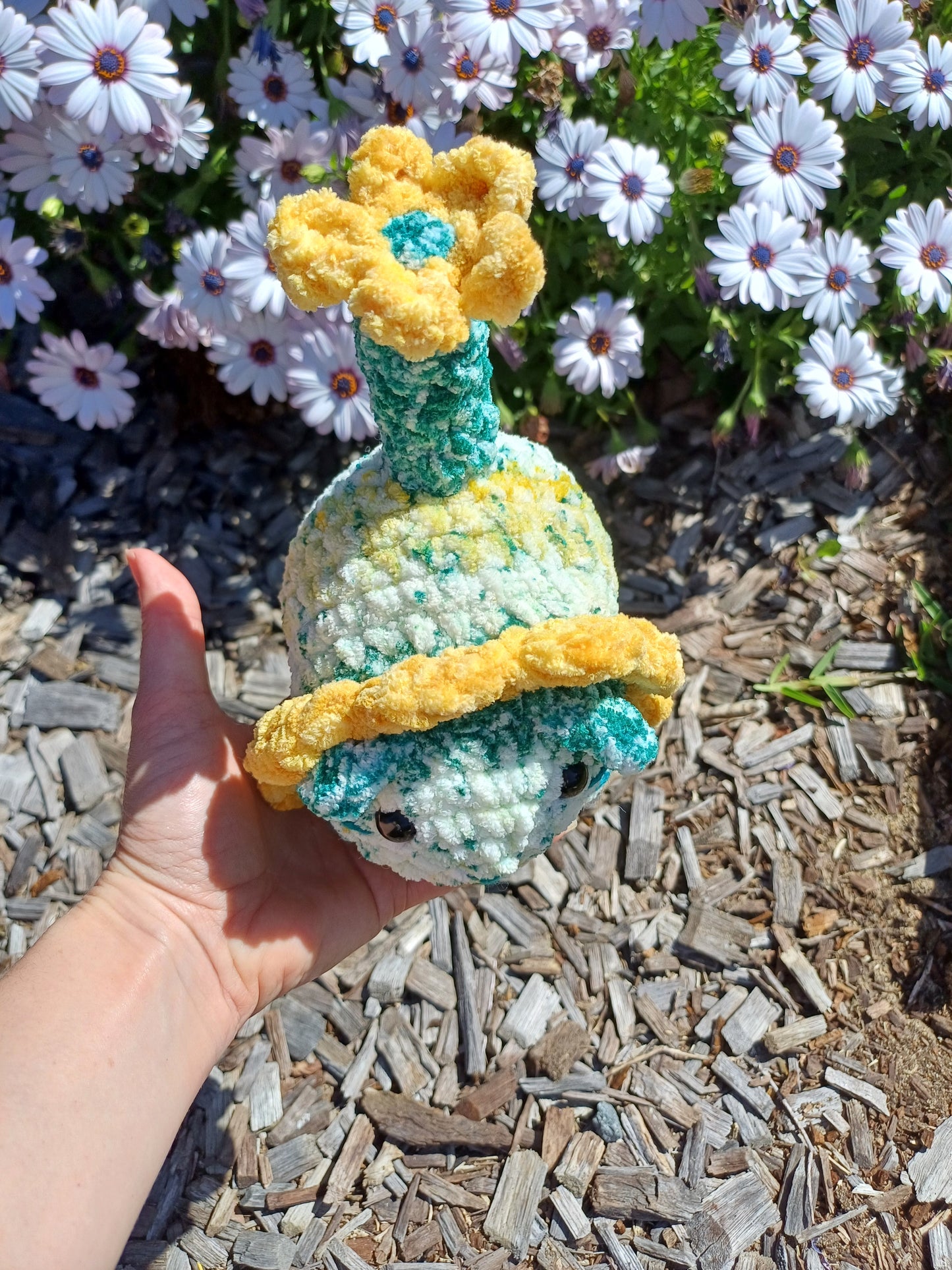 Yellow/Green Flower Loaf Cat
