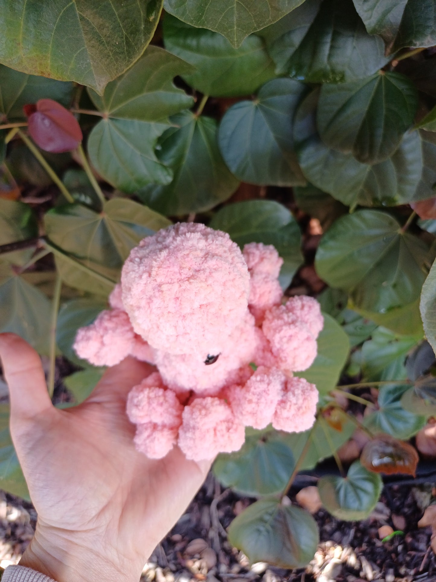 Gary the Small Octopus Pink Crochet Plush Toy/ Handmade Crochet Octopus