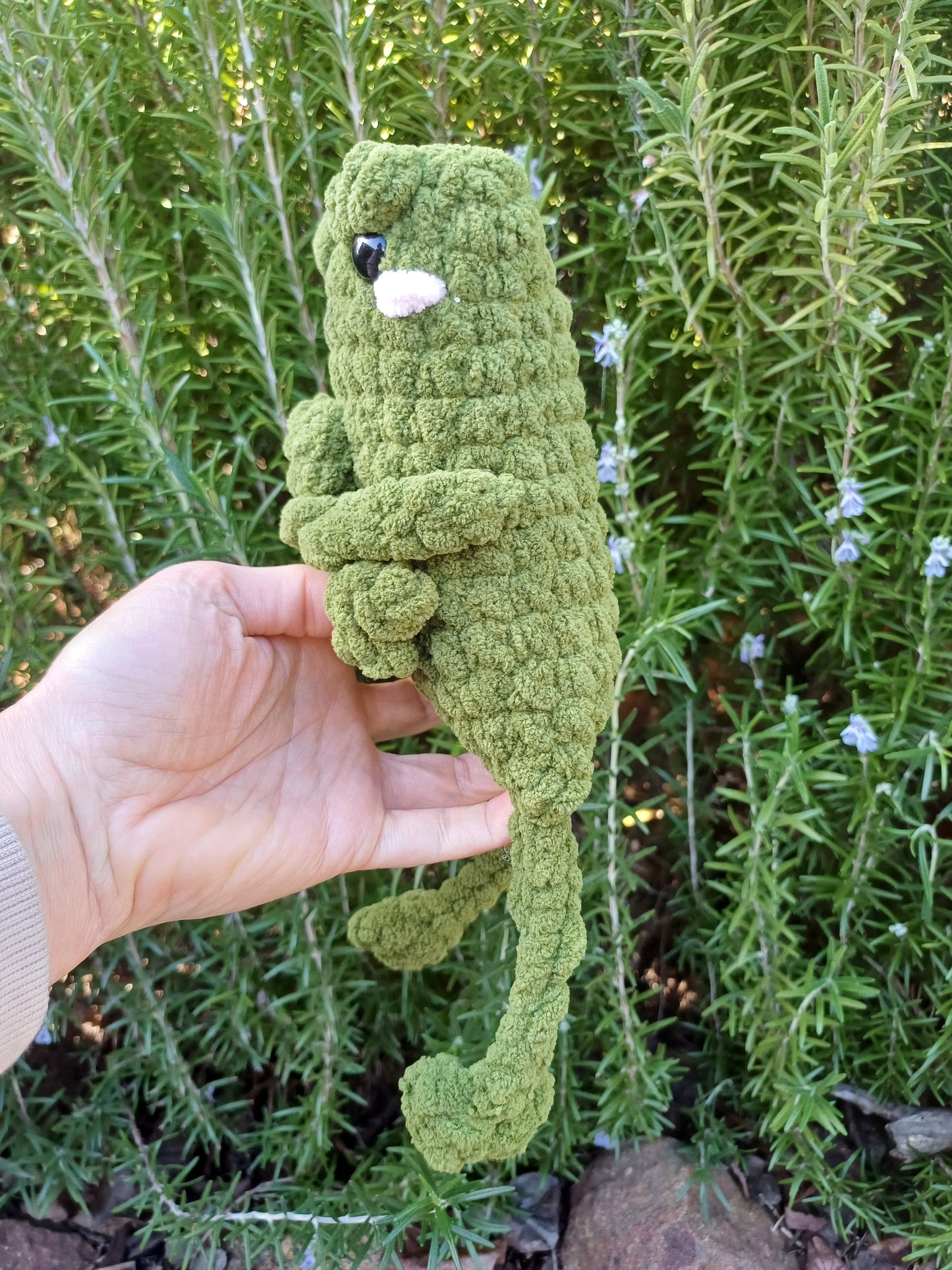 Dark Green Leggy Frog Pillow Pal