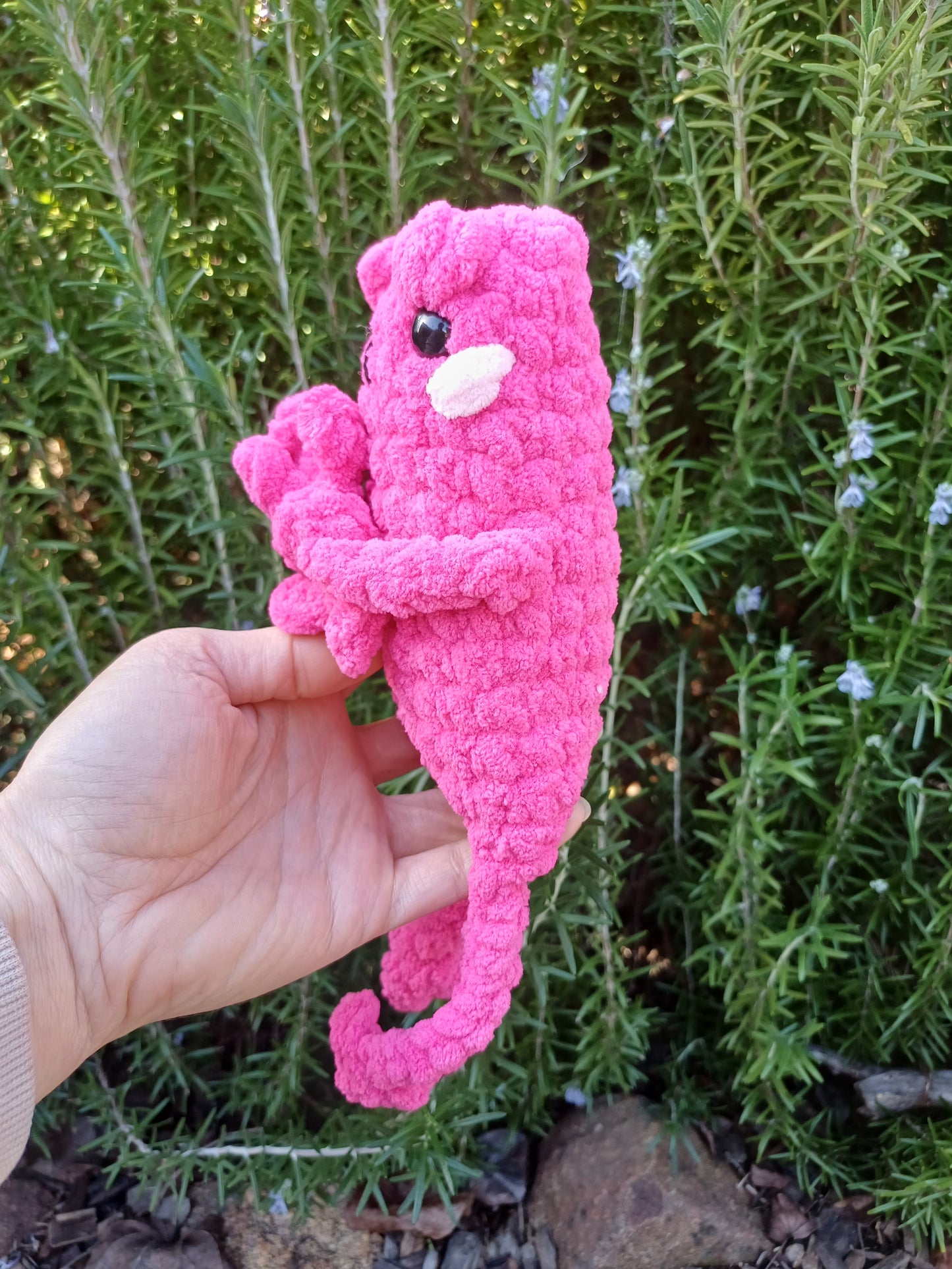 Bright Pink Leggy Frog Pillow Pal