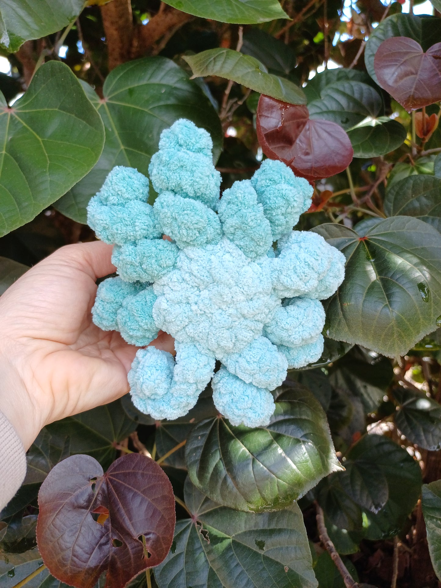 Gary the Small Octopus Pale Sea Foam Crochet Plush Toy/ Handmade Crochet Octopus
