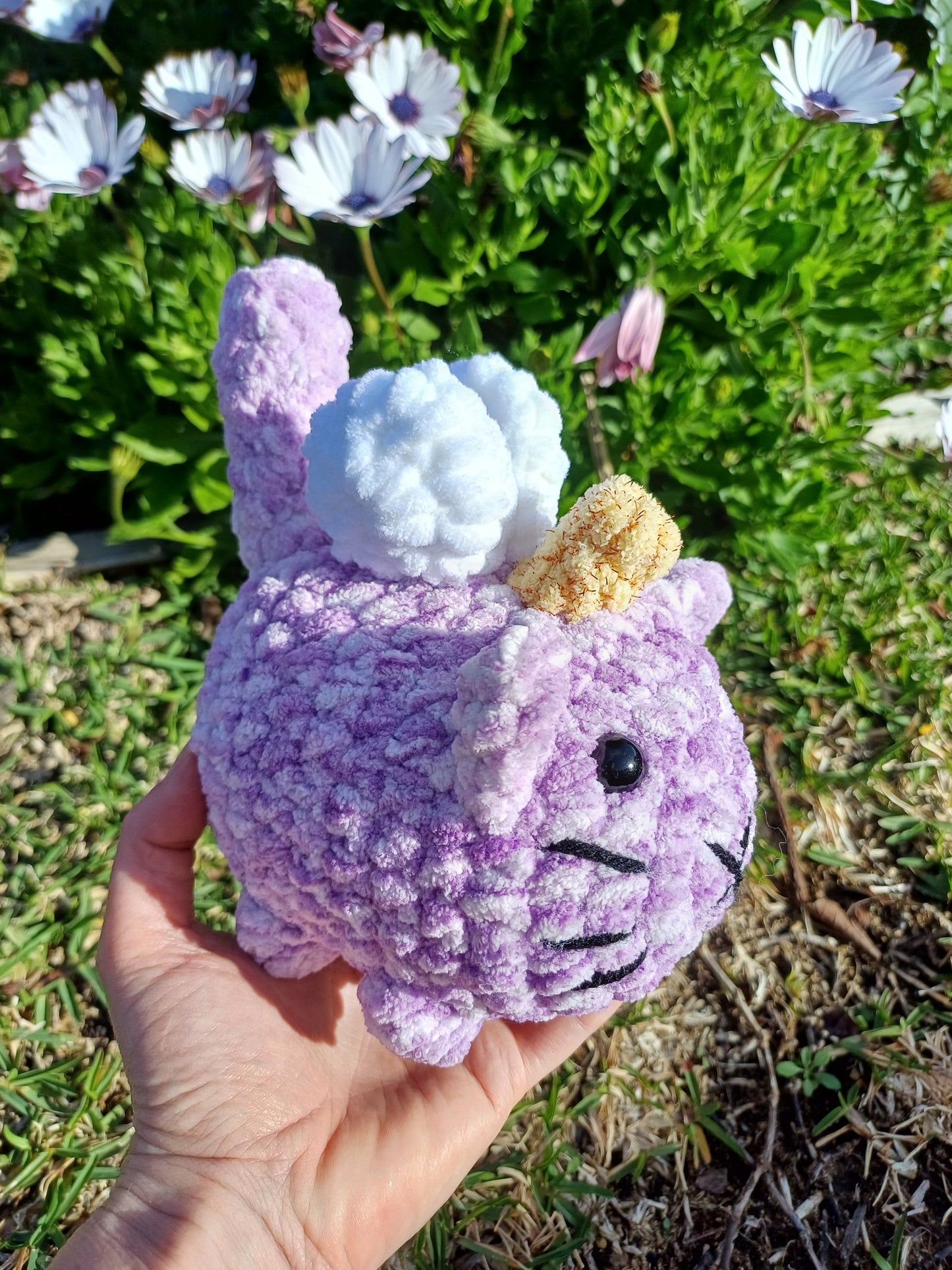 Purple Unicorn Kitty Loaf Cat with wings