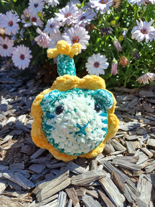 Yellow/Green Flower Loaf Cat