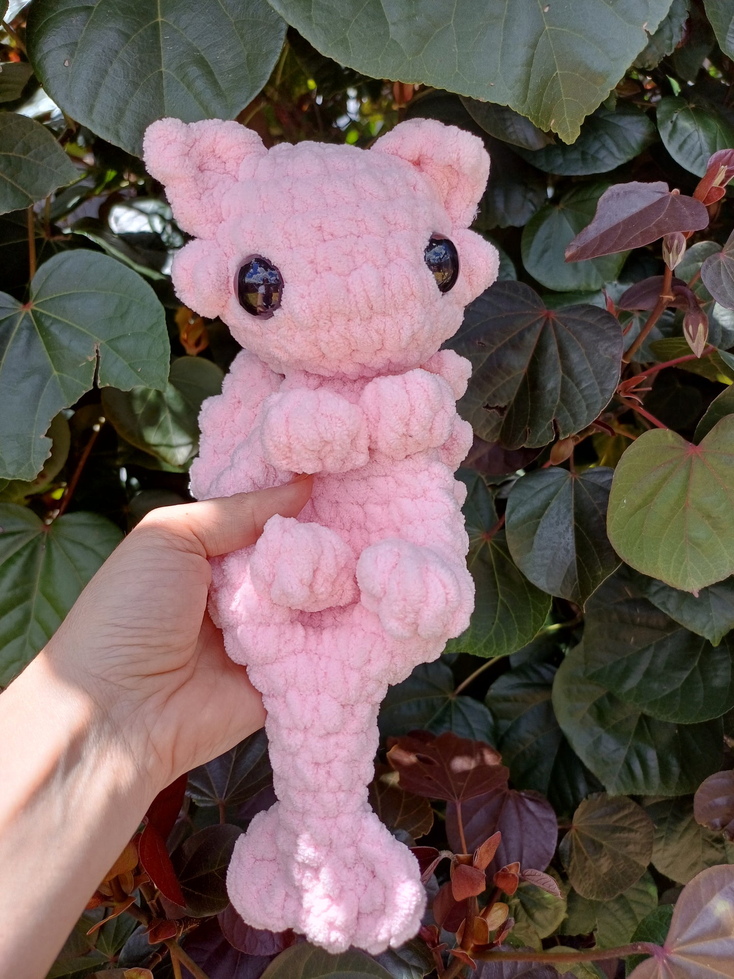 Day Dragon Crochet Snuggler ( Pink )