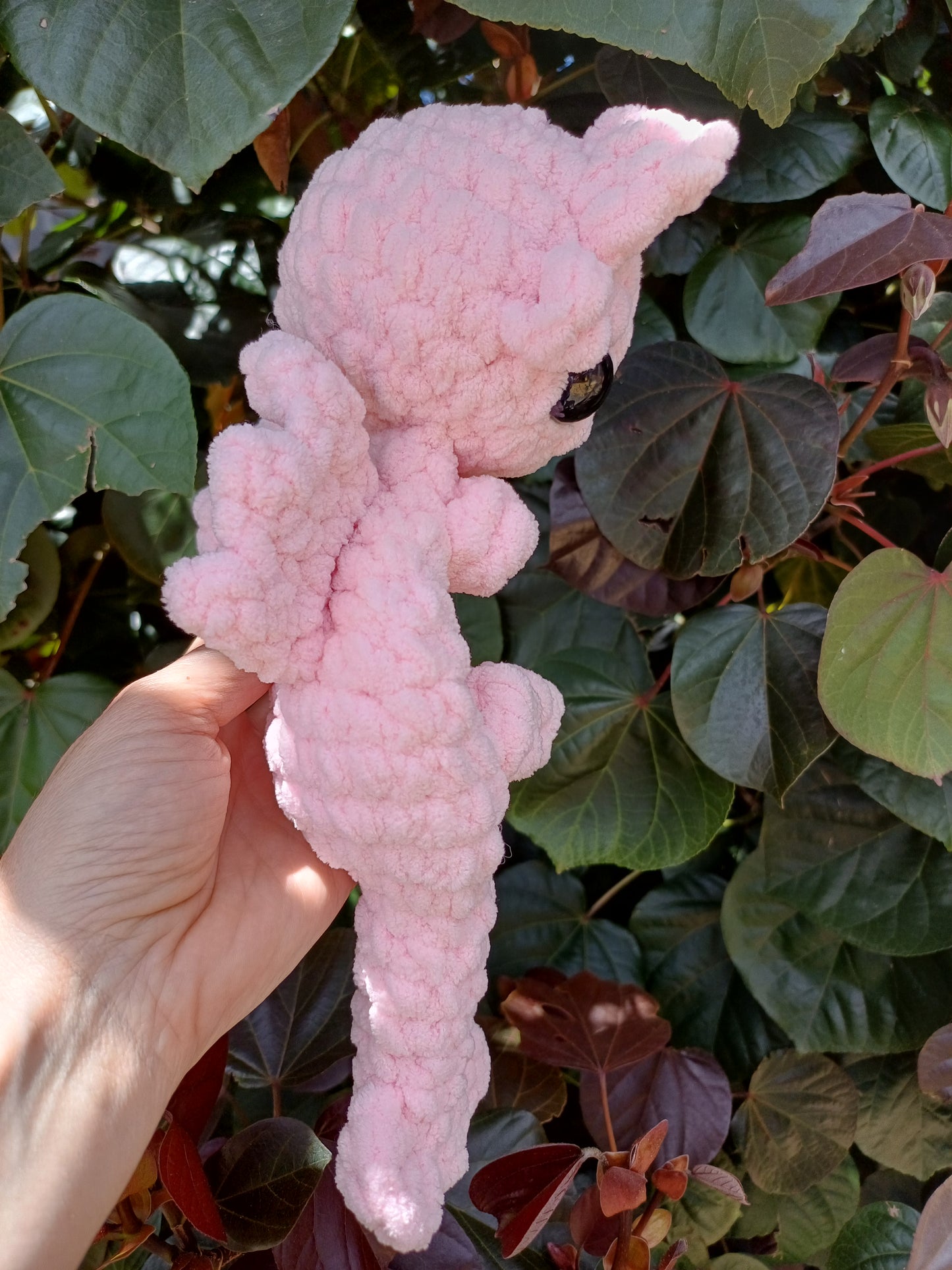 Day Dragon Crochet Snuggler ( Pink )