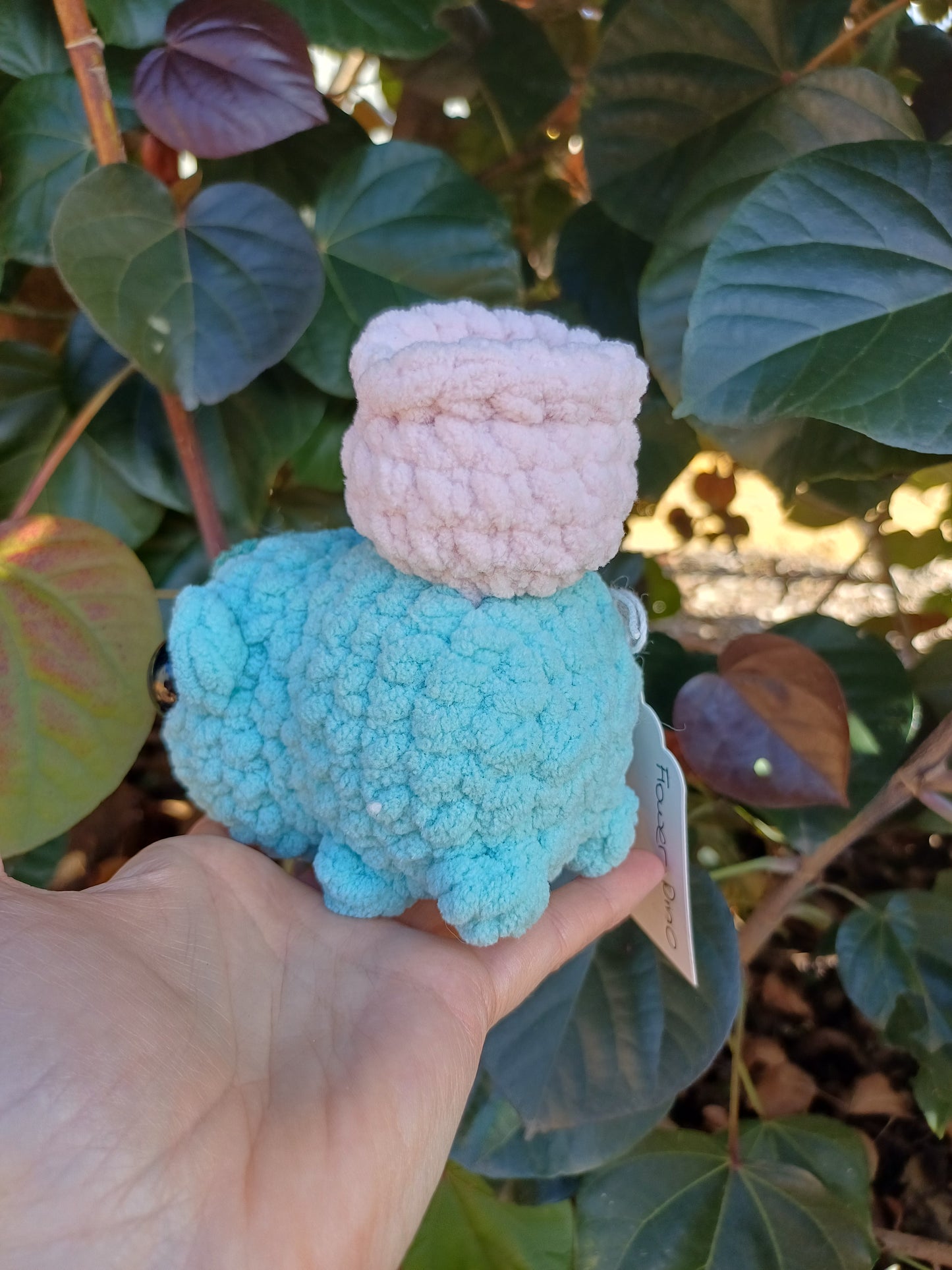 Flower Dino Bubba Crochet Plush Toy