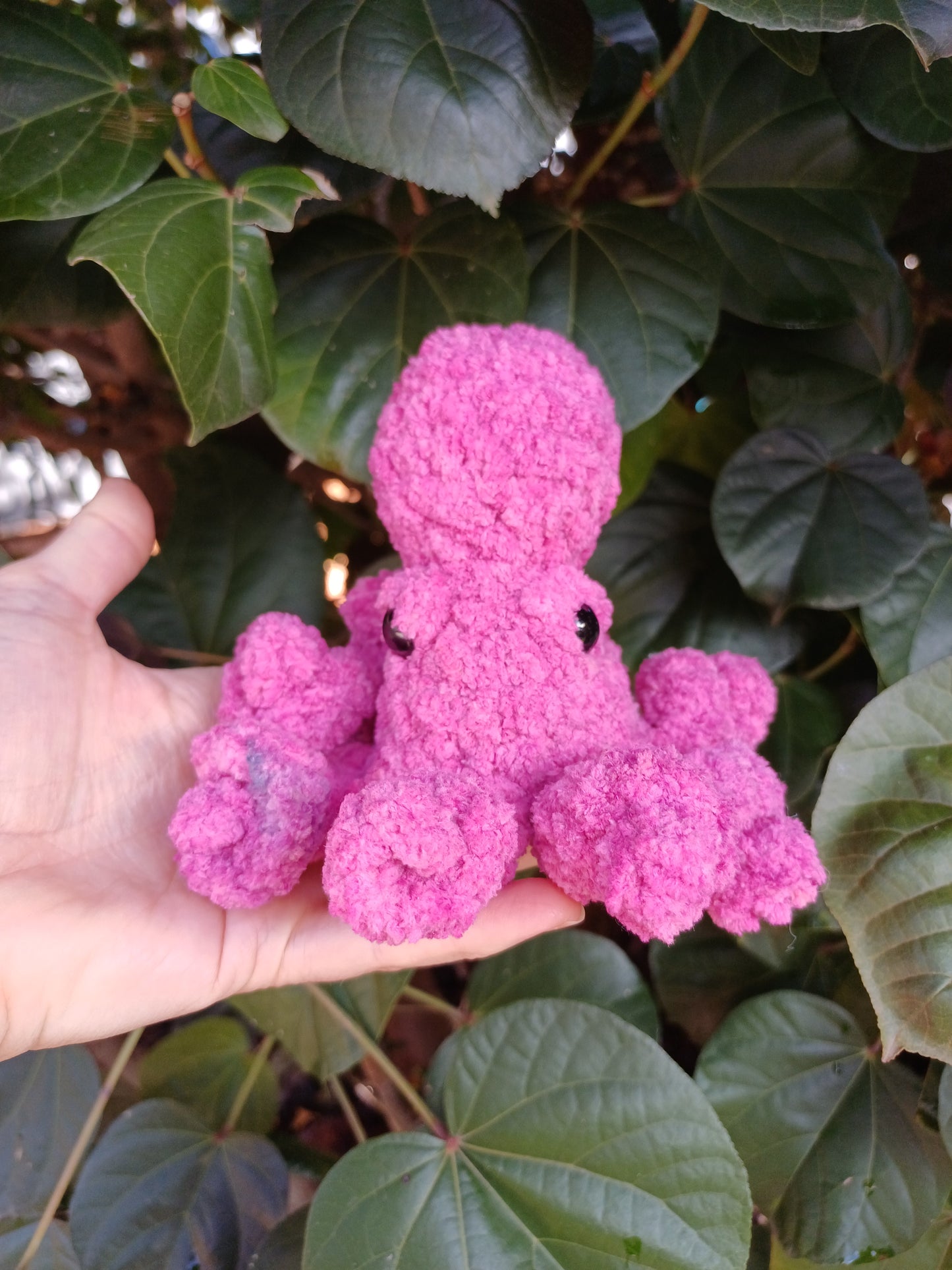 Gary the Small Octopus Magenta Pink Crochet Plush Toy/ Handmade Crochet Octopus