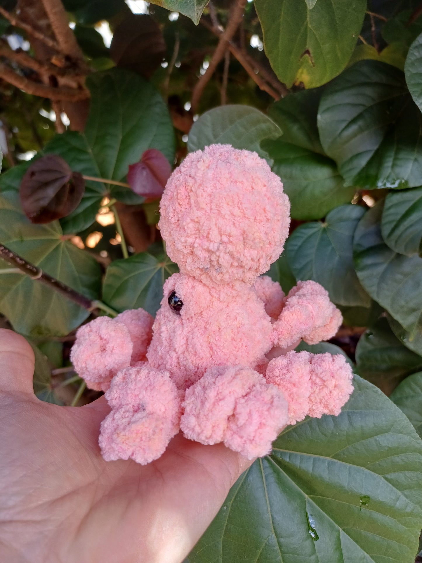 Gary the Small Octopus Pink Crochet Plush Toy/ Handmade Crochet Octopus