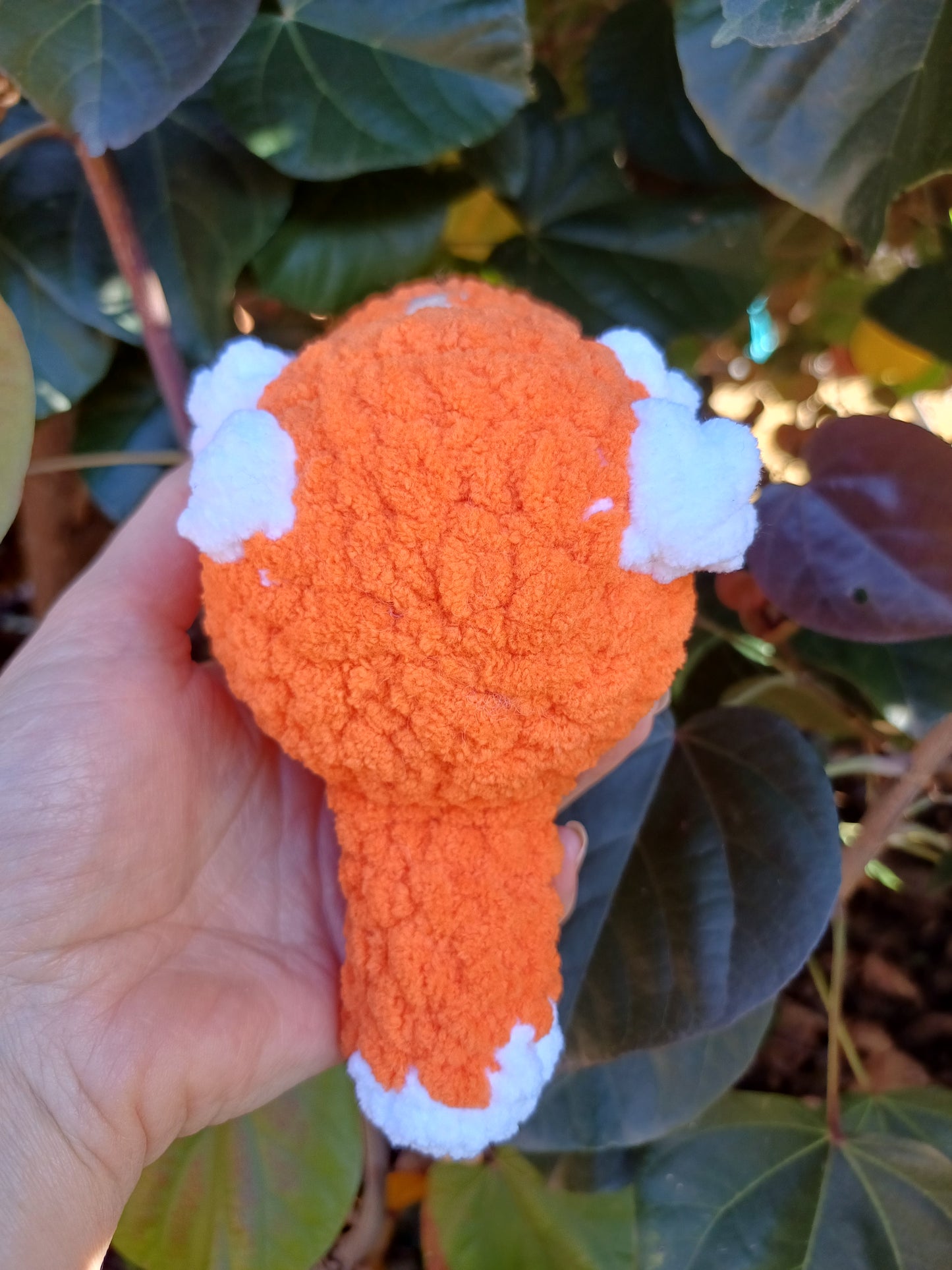 Chubby Sitting kittens Orange and White Crochet Plush Toy