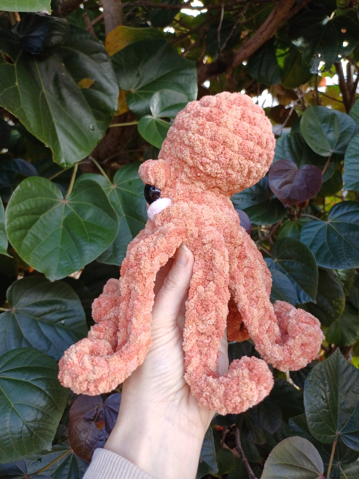 Alexander the Octo in Mistical Orange Crochet Plush Toy