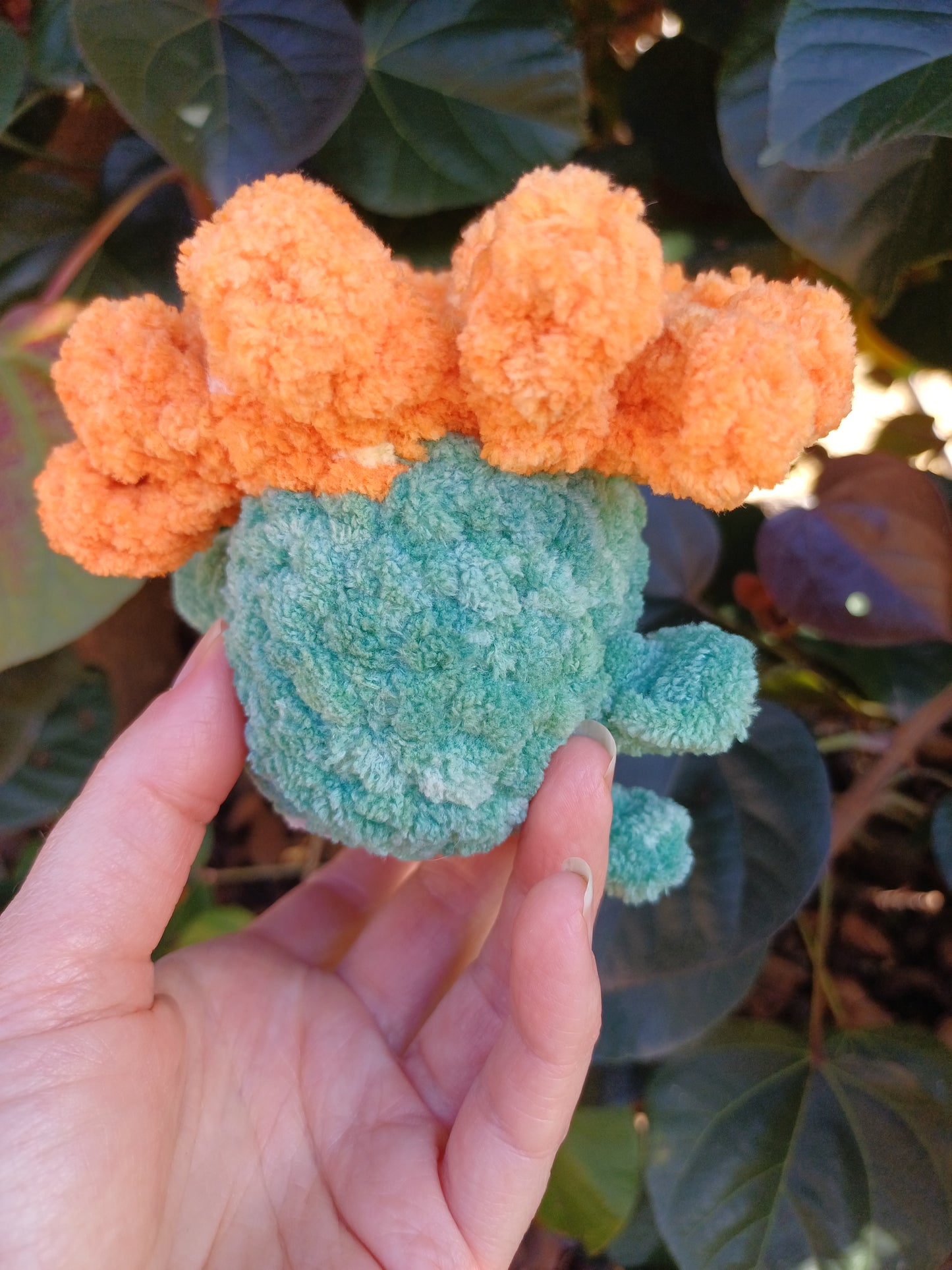 Daisy Buddy Orange Flower Crochet Plush Toy
