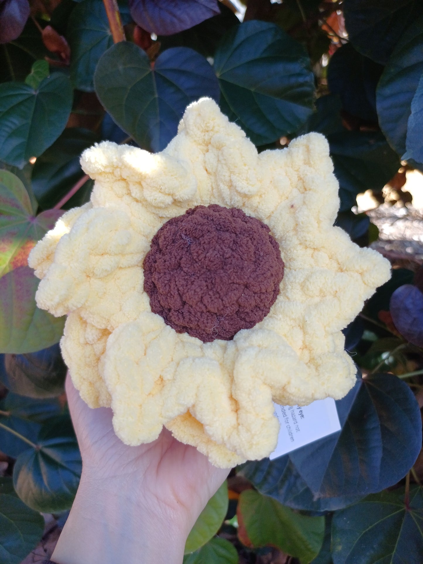 Sunflower In A Pot, Yellow Sunflower in Apricot Pot Crochet Plush Toy