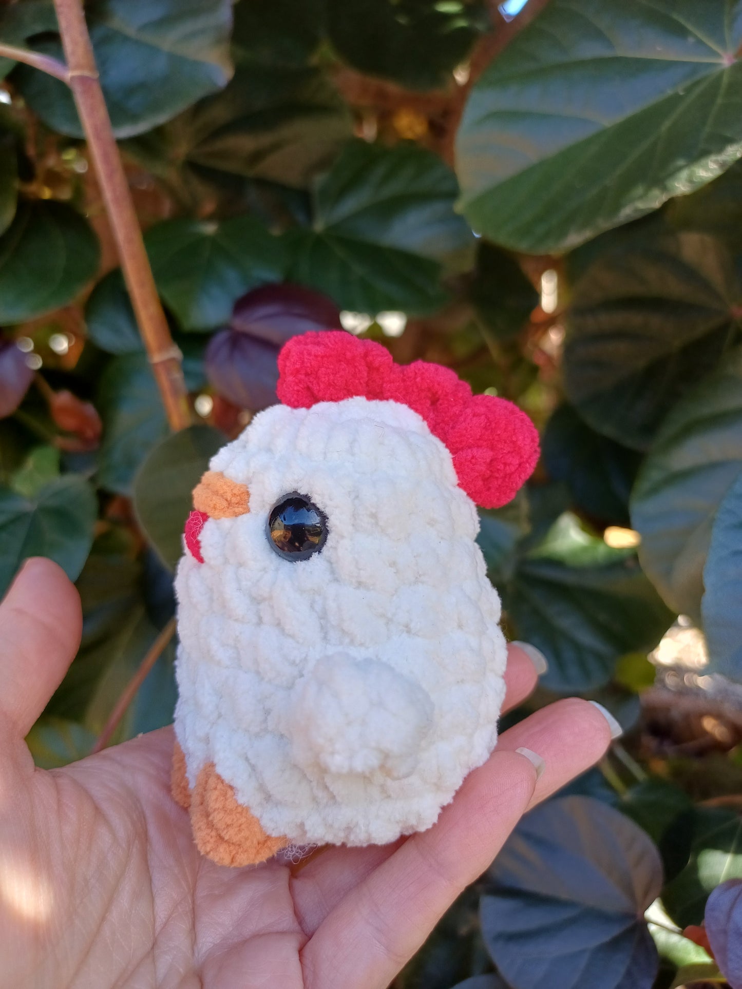 Chichen Mini White Crochet Plush Toy