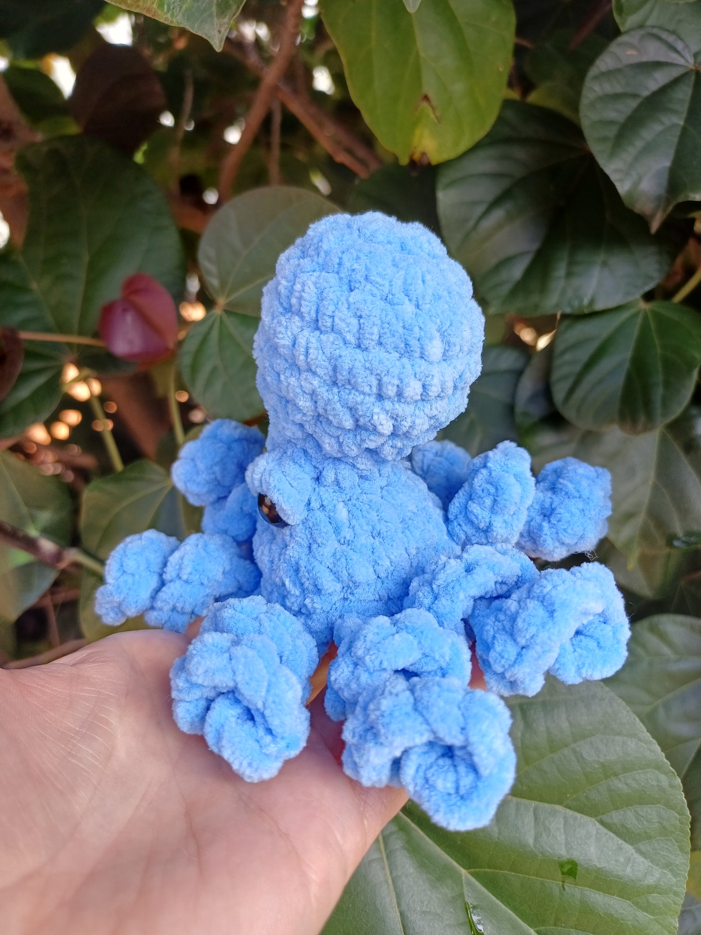 Gary the Small Octopus in Blue Crochet Plush Toy/ Handmade Crochet Small Octopus