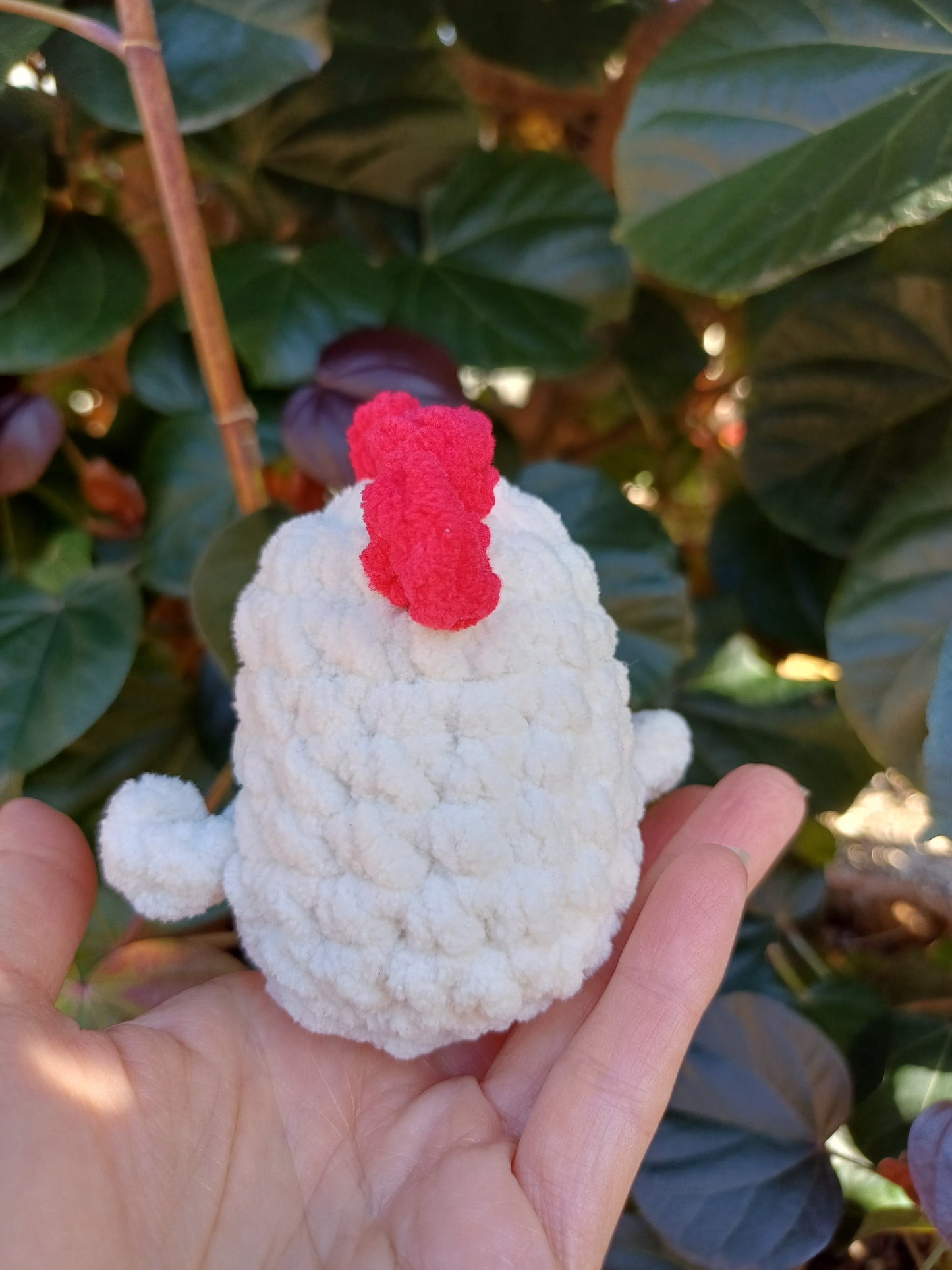 Chichen Mini White Crochet Plush Toy