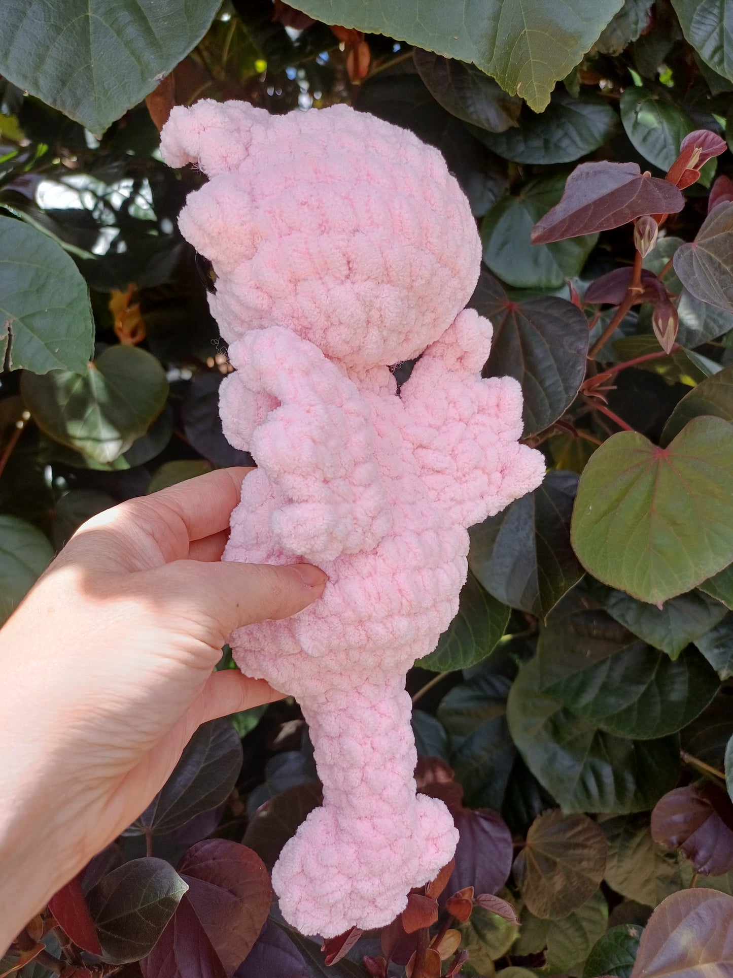 Day Dragon Crochet Snuggler ( Pink )