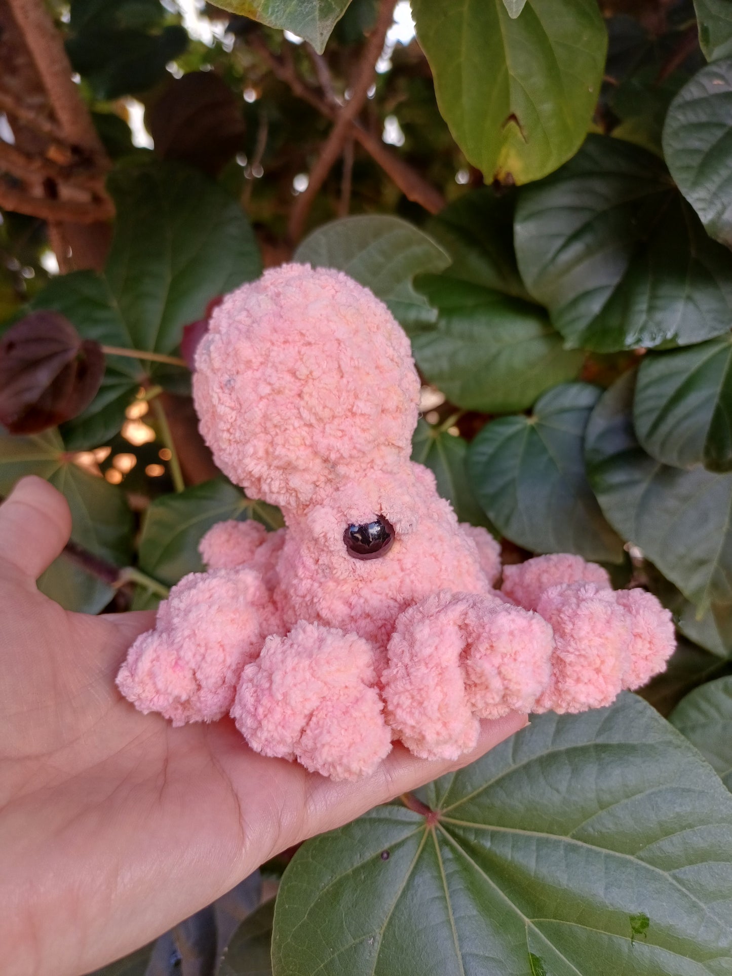 Gary the Small Octopus Pink Crochet Plush Toy/ Handmade Crochet Octopus