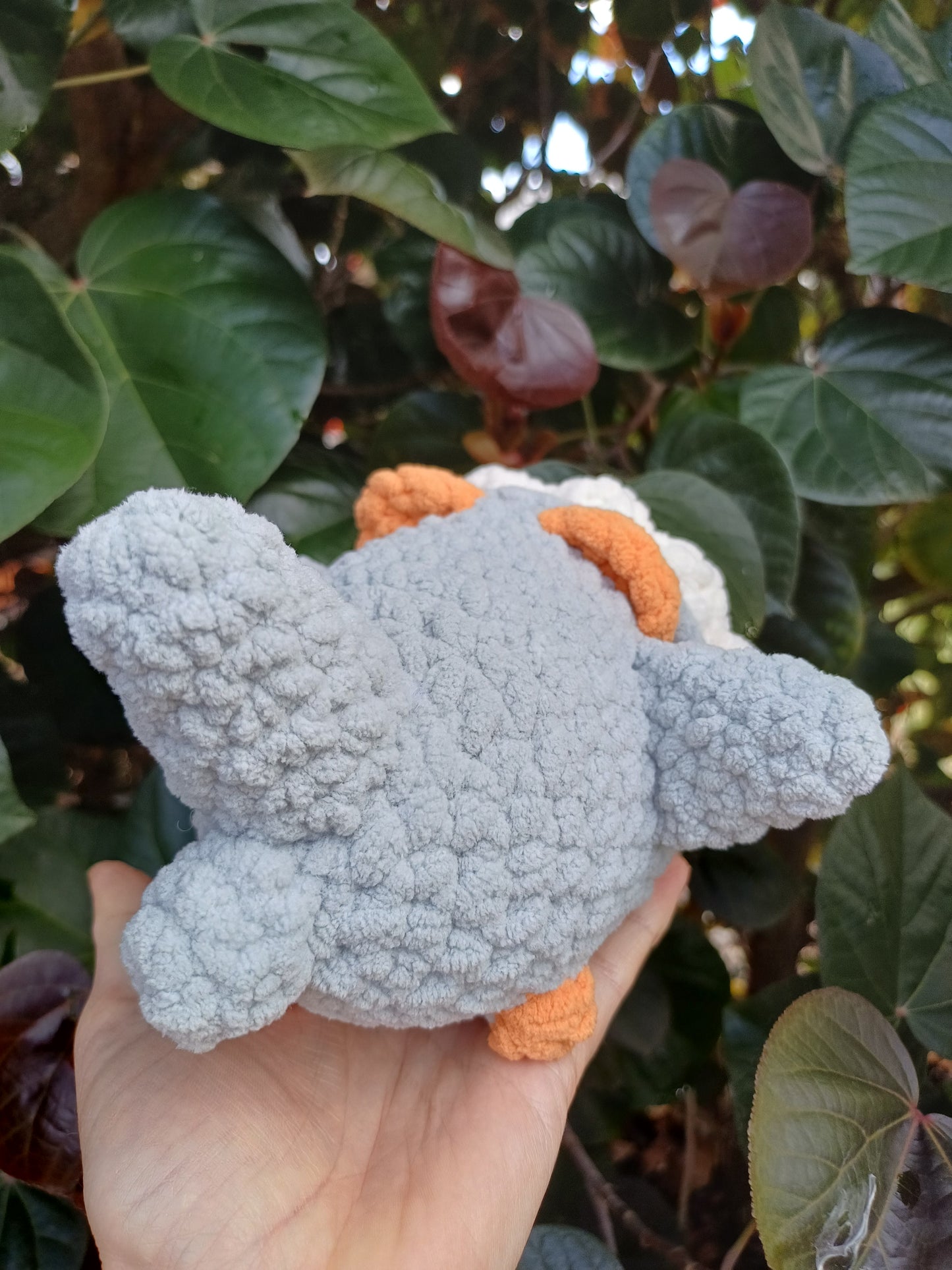 Bruce the Shark Kitty Crochet Plush Toy/ Grey Shark Cat Crochet Plush Toy