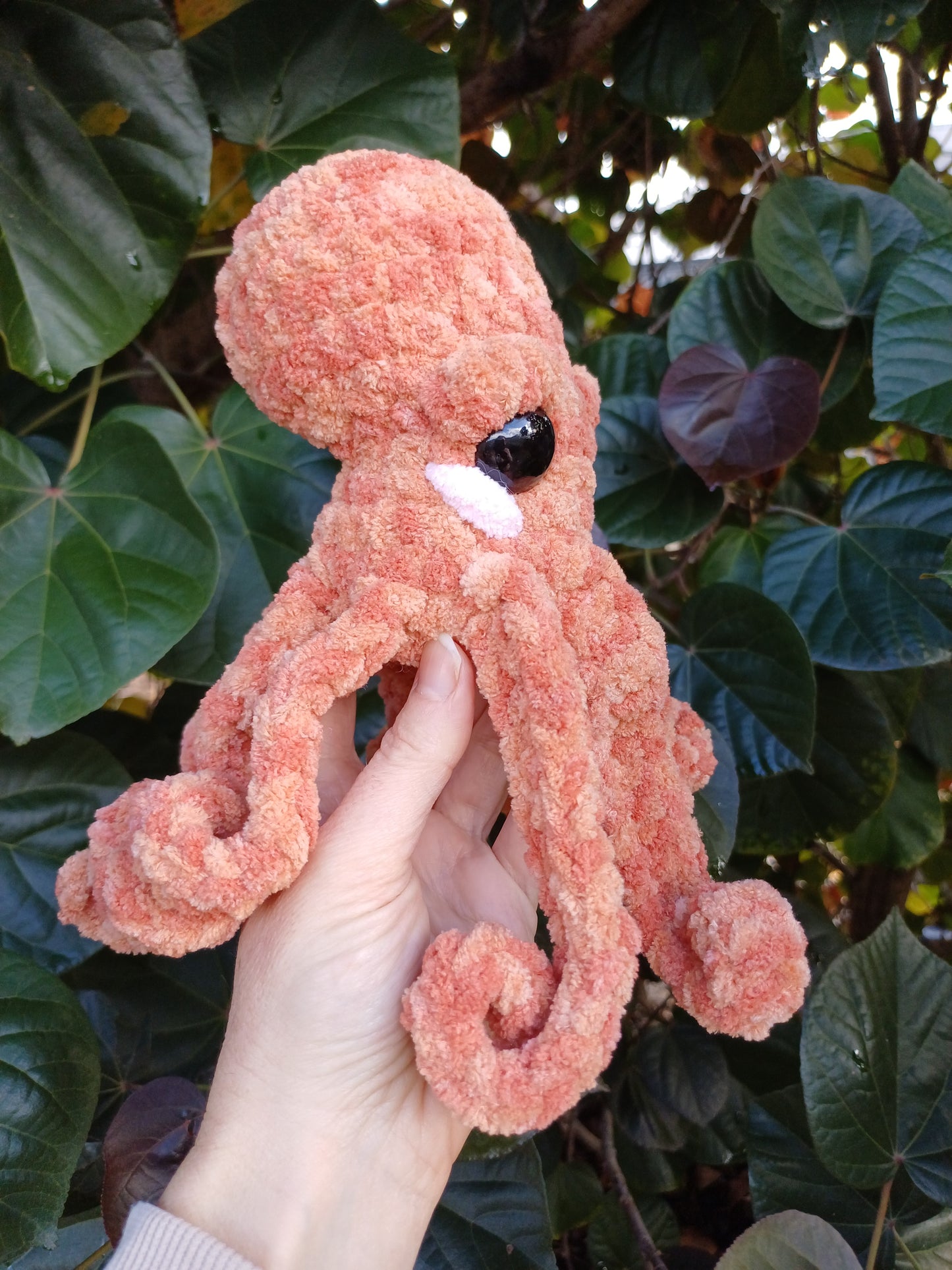 Alexander the Octo in Mistical Orange Crochet Plush Toy