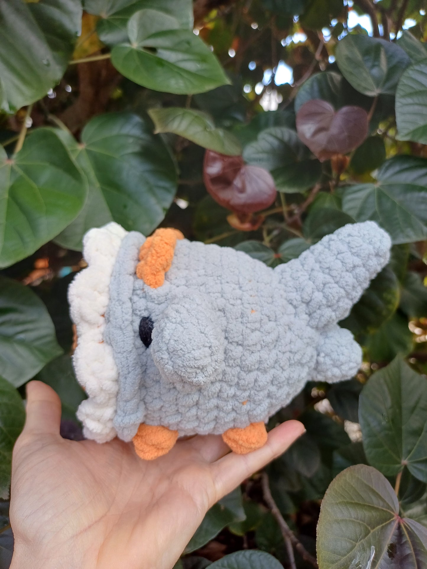 Bruce the Shark Kitty Crochet Plush Toy/ Grey Shark Cat Crochet Plush Toy