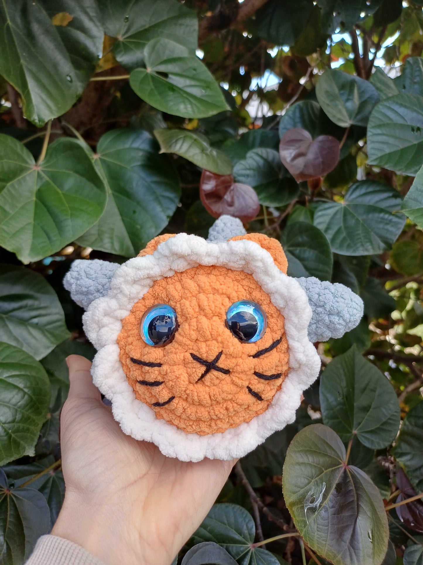 Bruce the Shark Kitty Crochet Plush Toy/ Grey Shark Cat Crochet Plush Toy