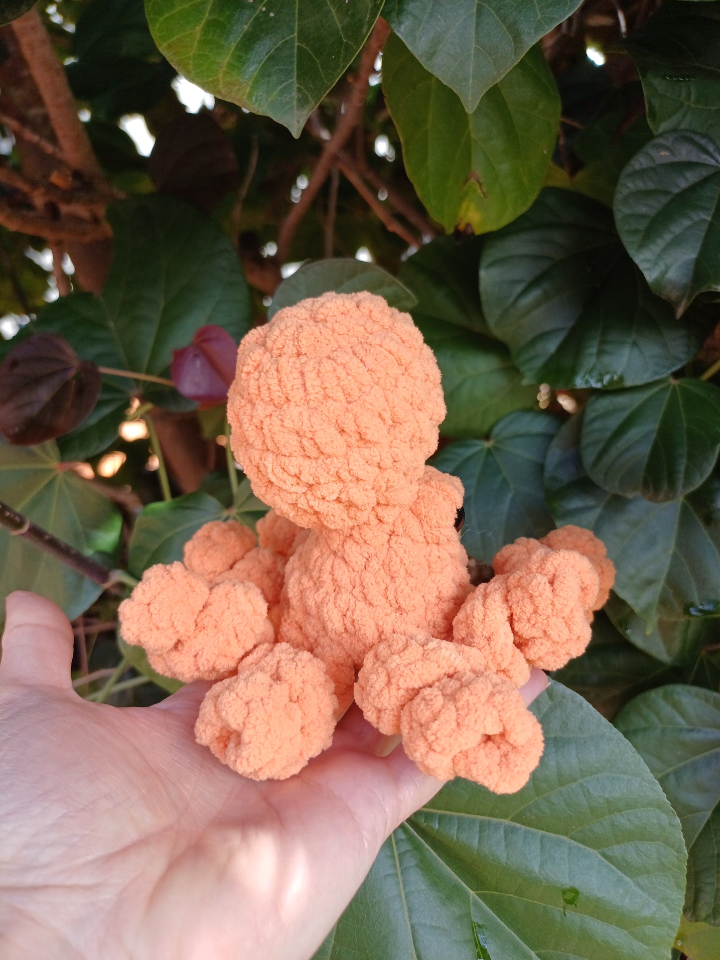 Gary the Small Octopus Orange Crochet Plush Toy/ Handmade Crochet Octopus
