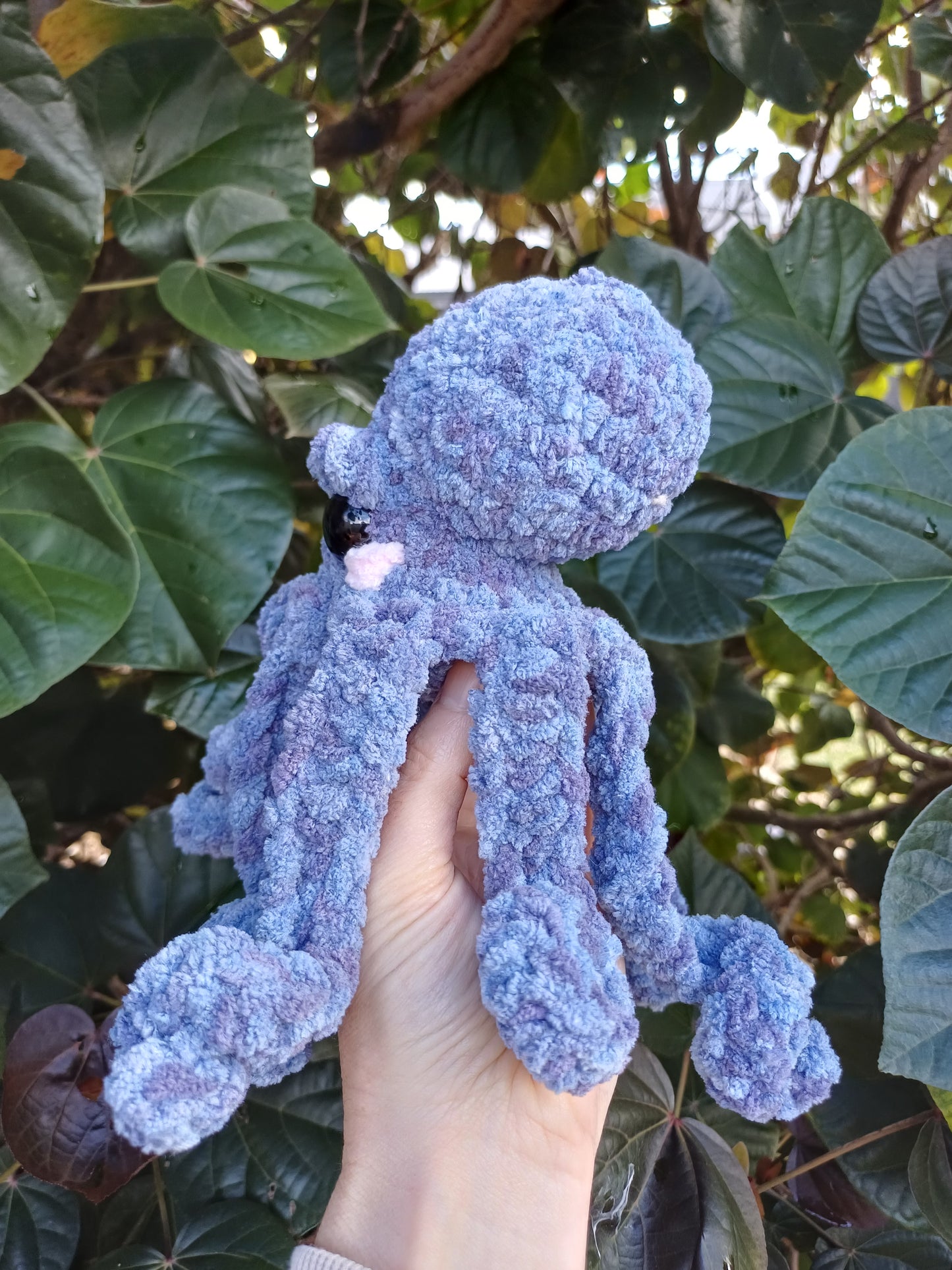 Alexander the Octo in Blue/ Purple Crochet Plush Toy