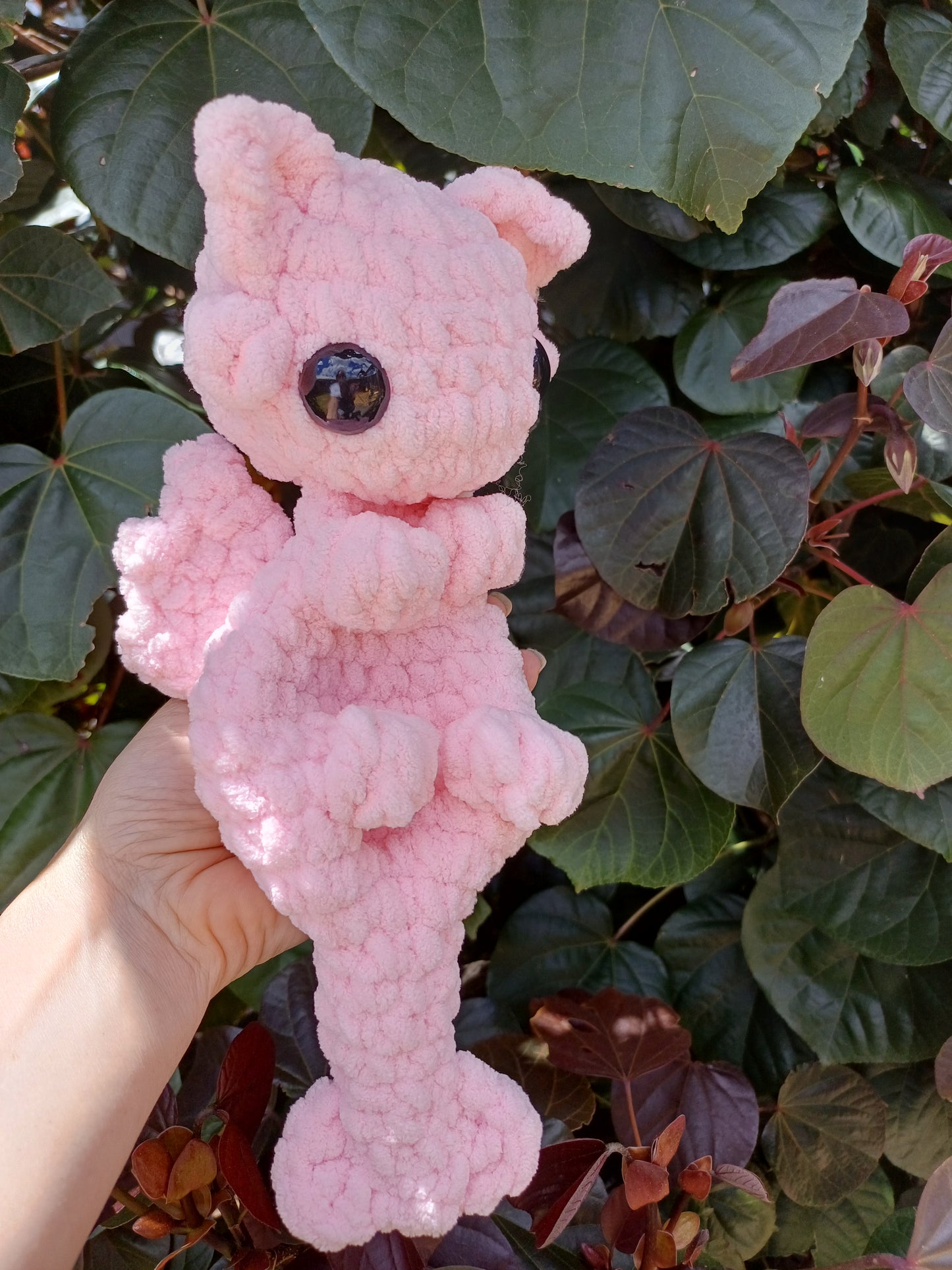 Day Dragon Crochet Snuggler ( Pink )