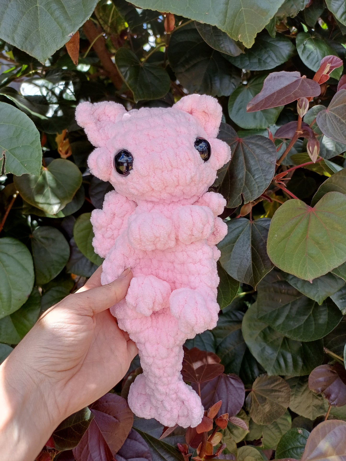 Day Dragon Crochet Snuggler ( Pink )