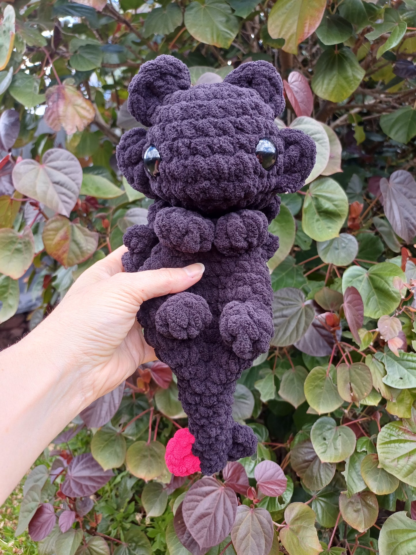 Night Dragon Snuggler ( Black and red )