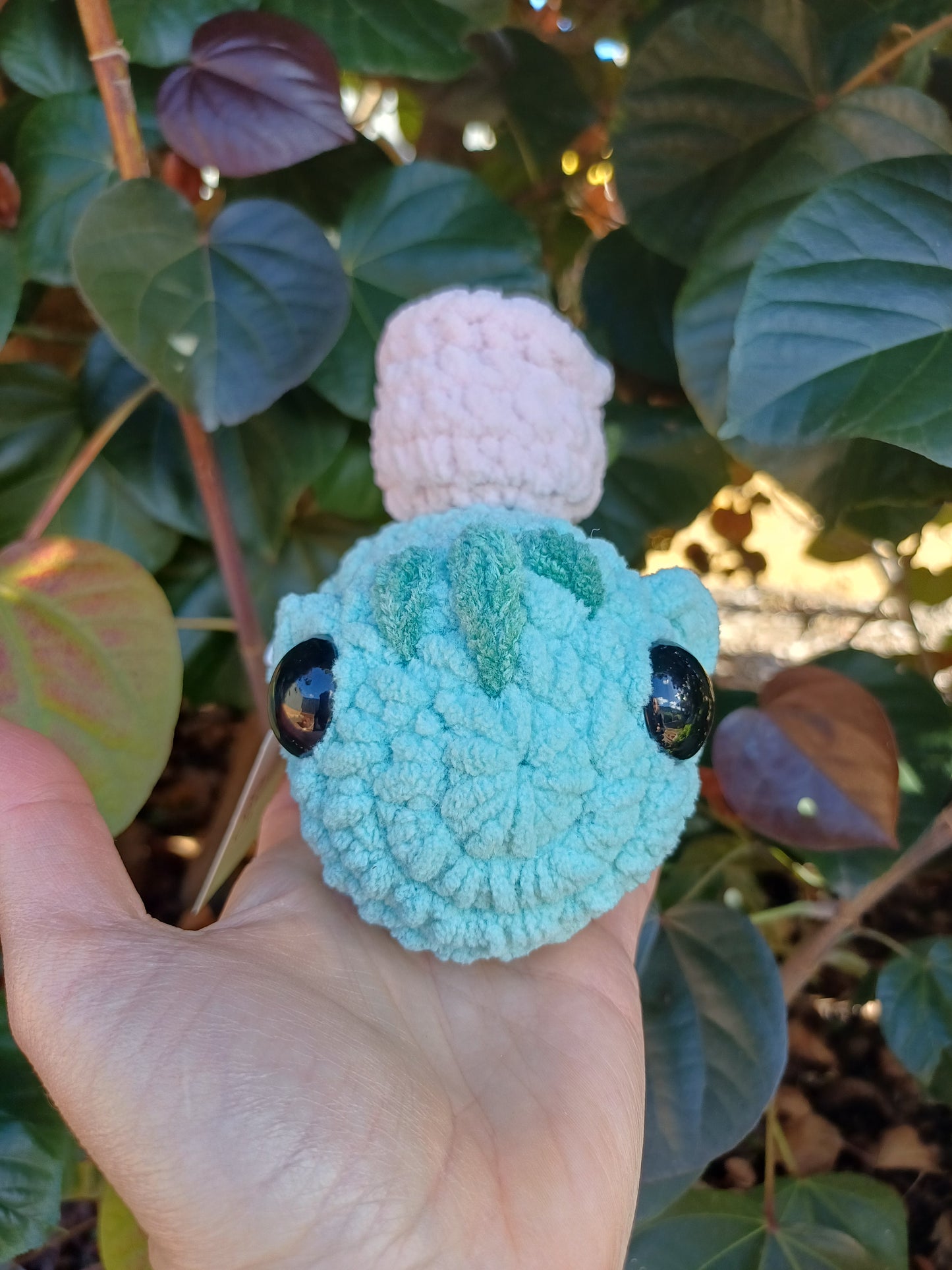 Flower Dino Bubba Crochet Plush Toy