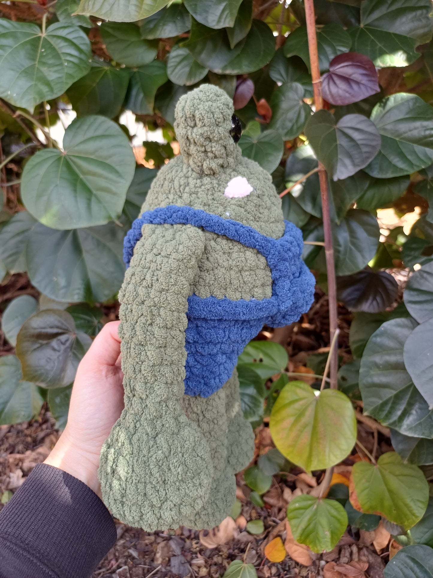 Frog Brothers Dark Green Crochet Plush Toy