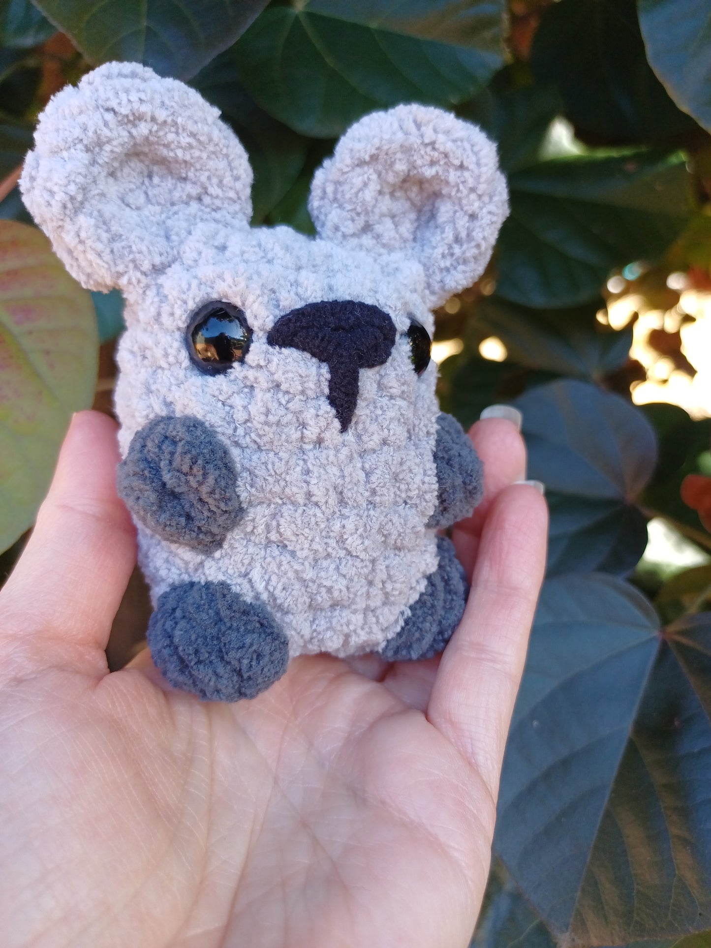 Mouse Grey Mini Crochet Plush Toy