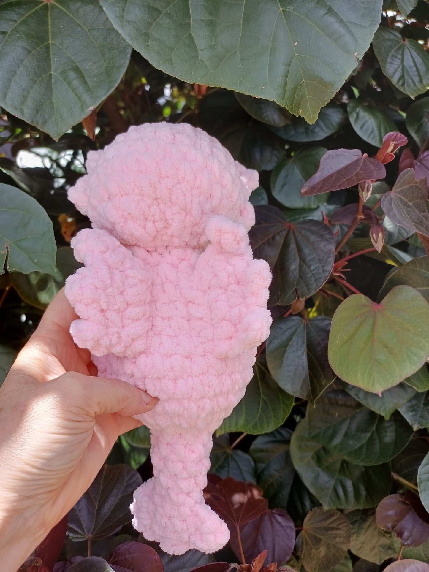 Day Dragon Crochet Snuggler ( Pink )