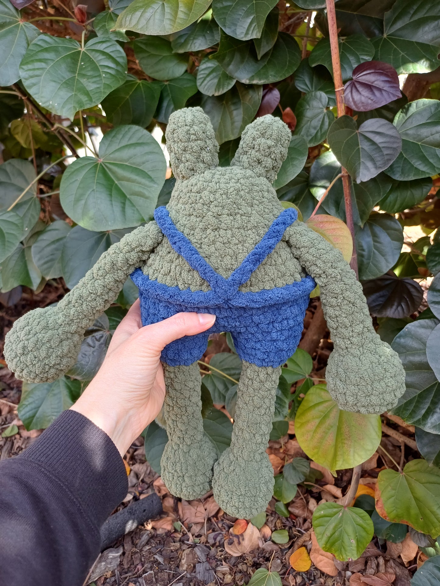 Frog Brothers Dark Green Crochet Plush Toy