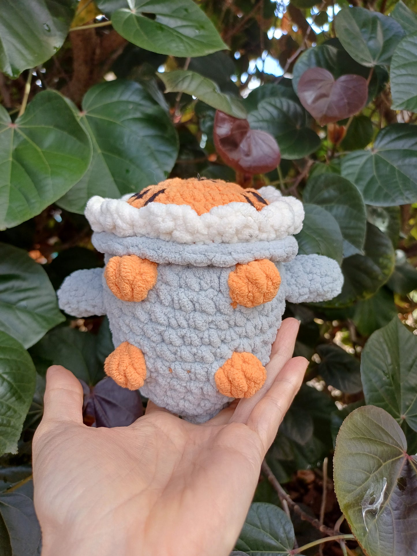Bruce the Shark Kitty Crochet Plush Toy/ Grey Shark Cat Crochet Plush Toy