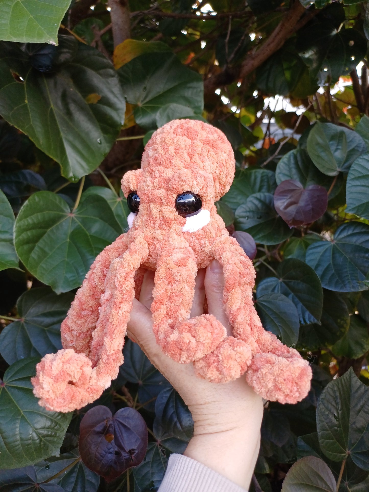 Alexander the Octo in Mistical Orange Crochet Plush Toy