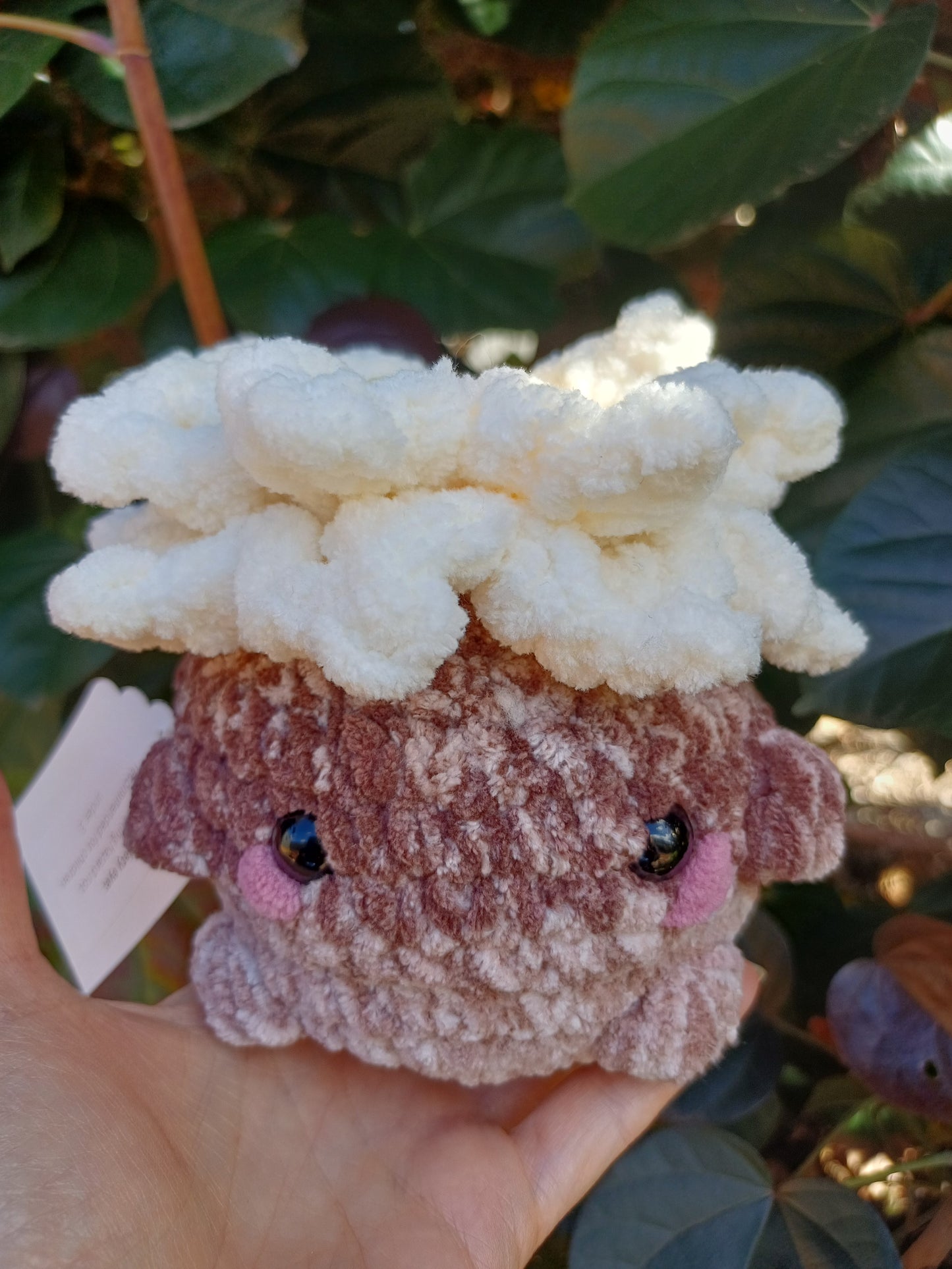 Dasiy in a Pot, White Dasiy In Blue Pot Crochet Plush Toy