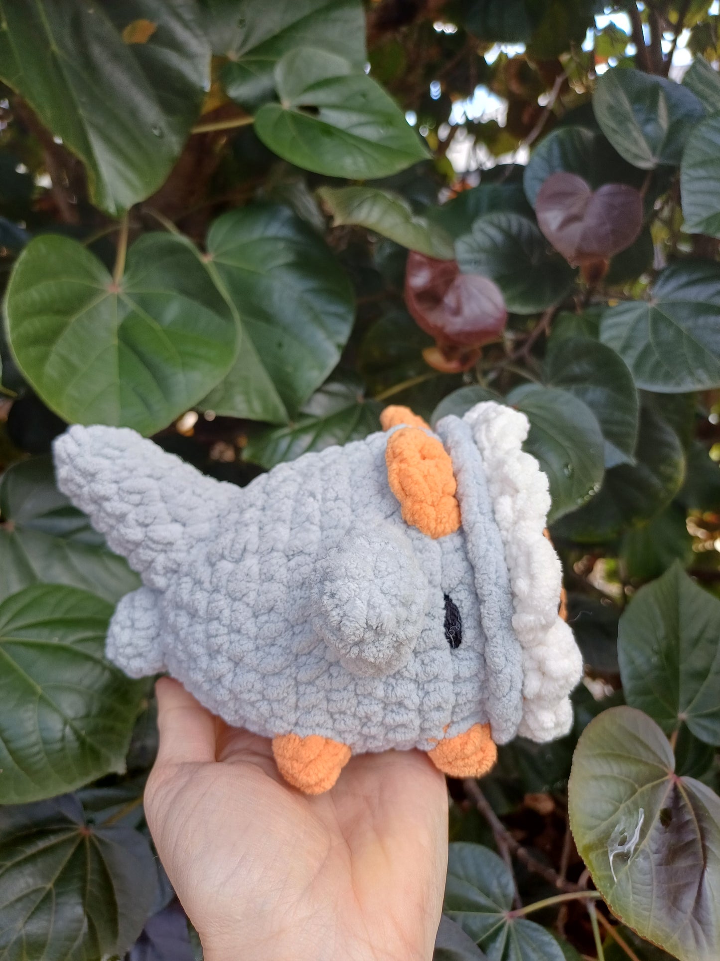 Bruce the Shark Kitty Crochet Plush Toy/ Grey Shark Cat Crochet Plush Toy