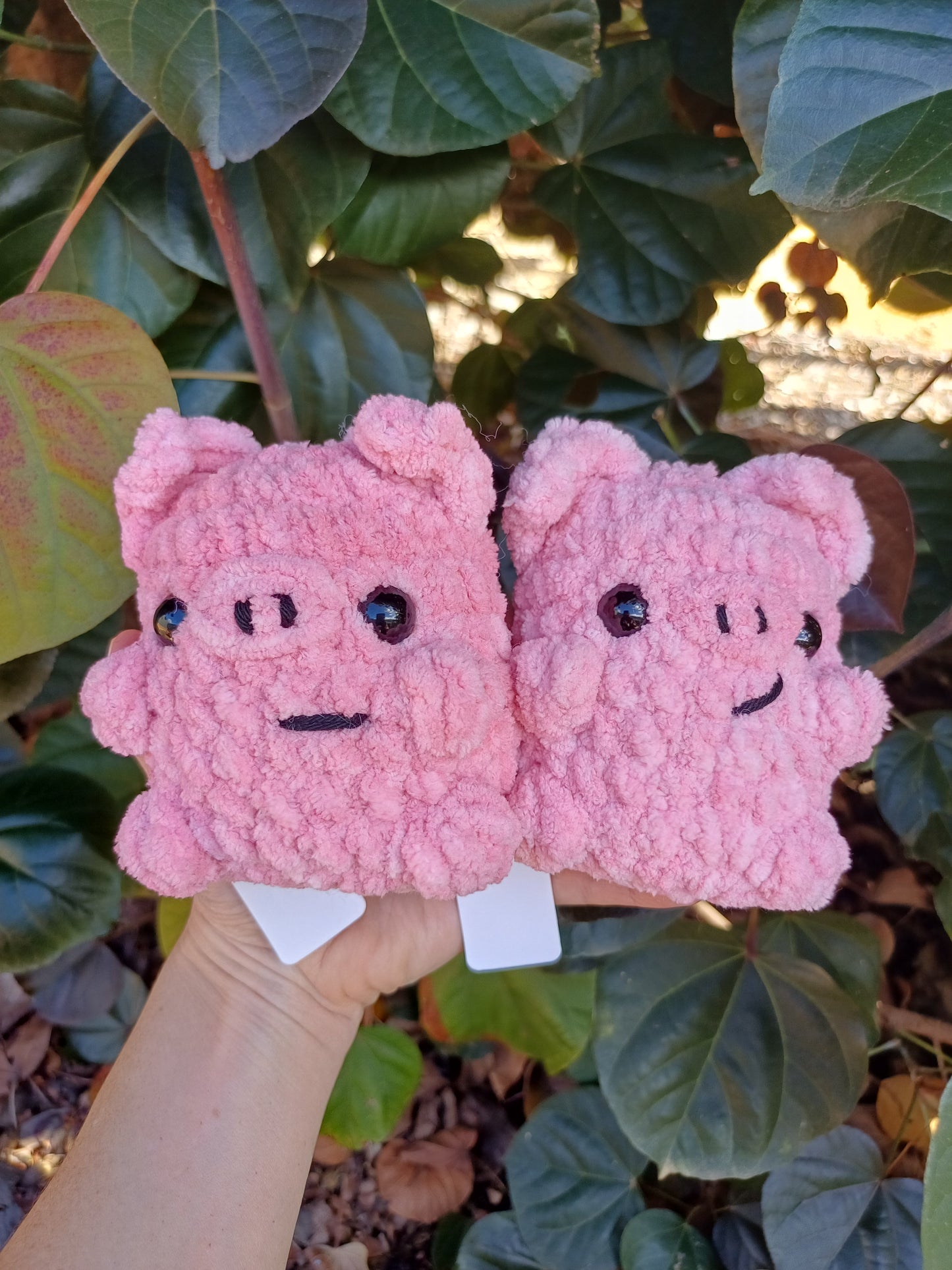 Chubby Pink Pigs Crochet Plush Toy