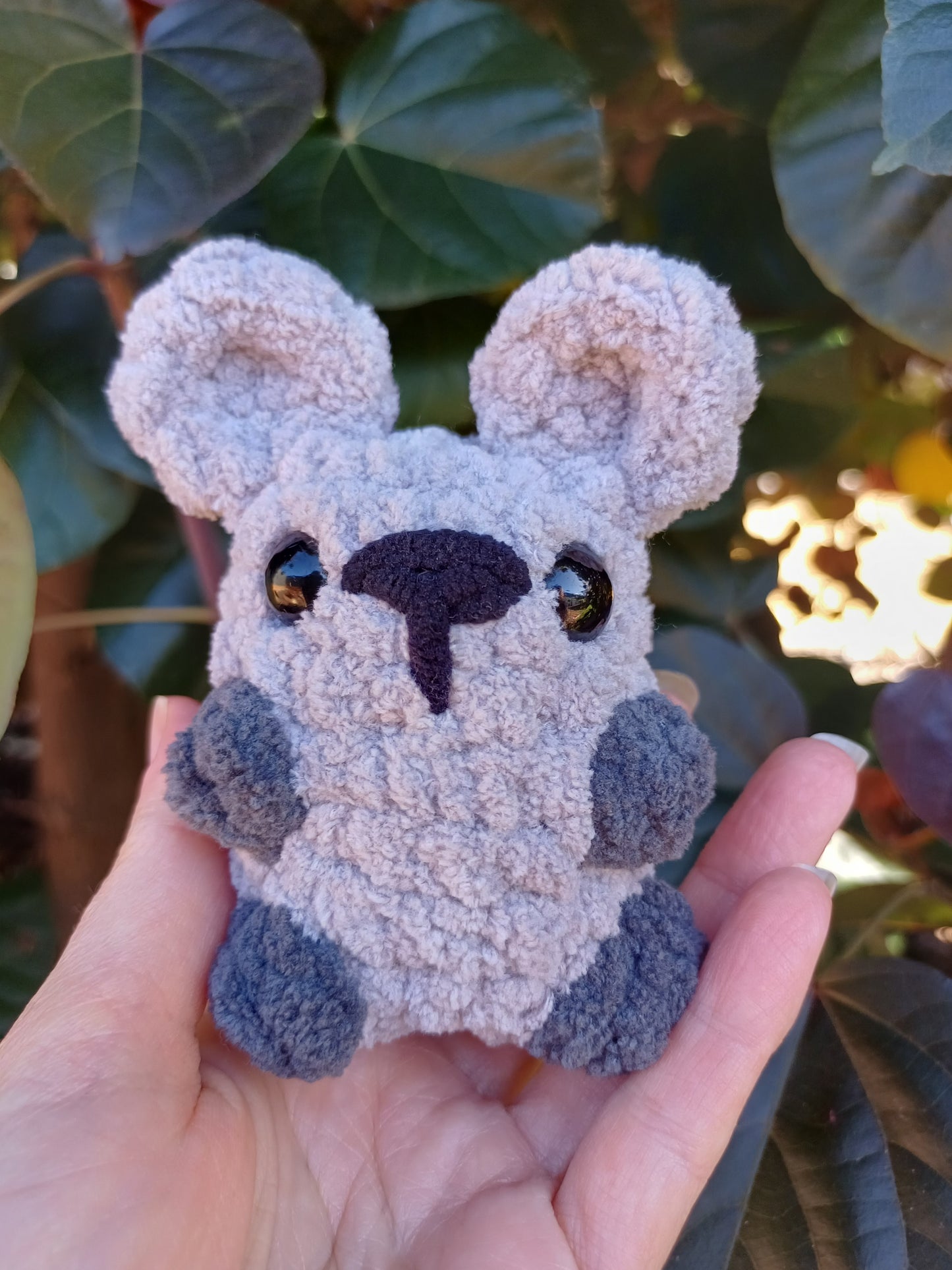 Mouse Grey Mini Crochet Plush Toy