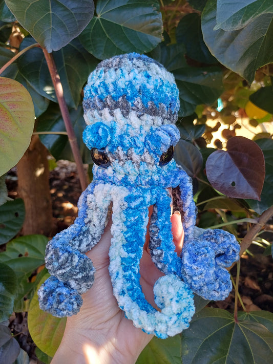 Alexander The Octo in Blue Crochet Plush Toy