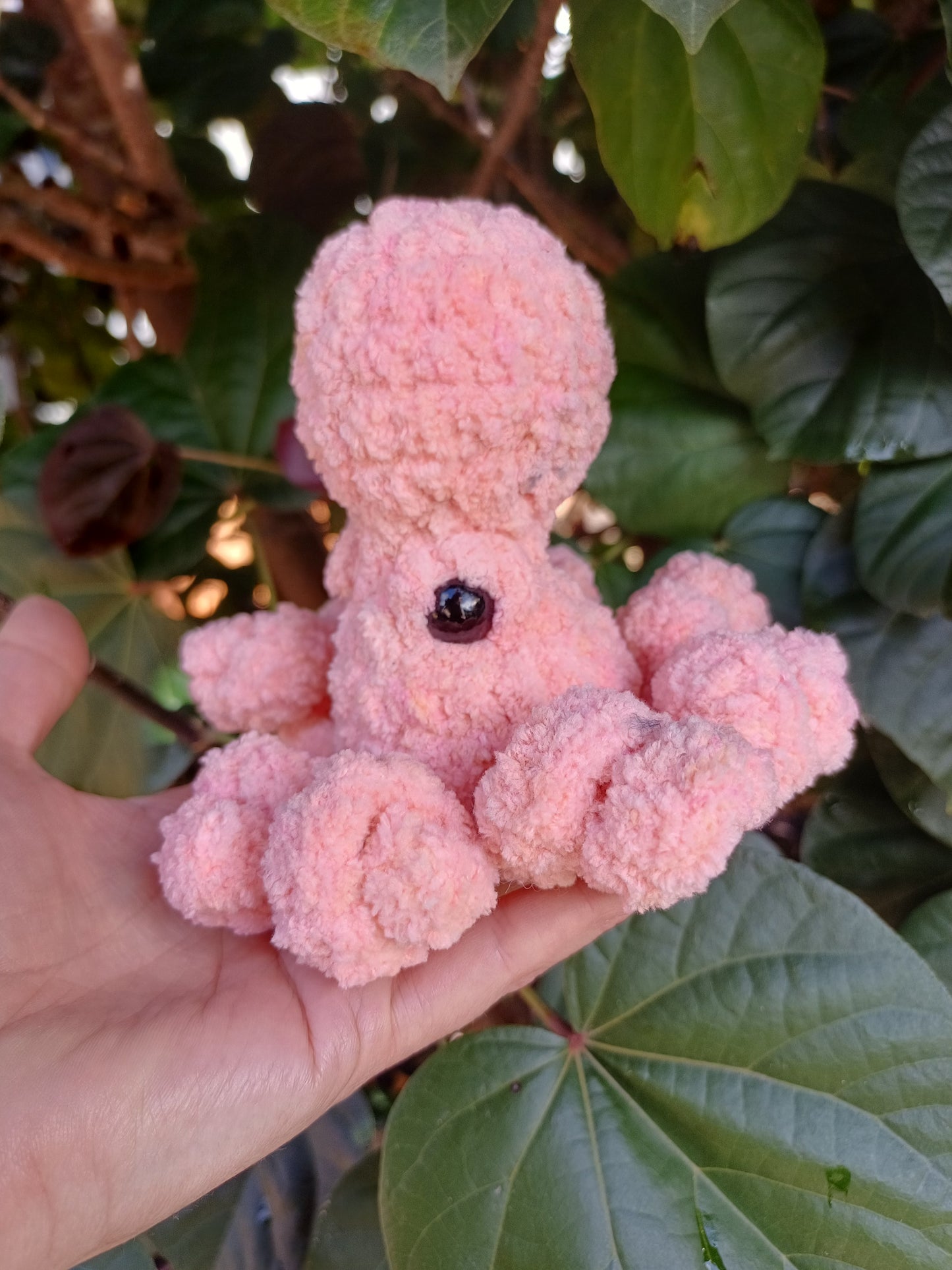 Gary the Small Octopus Pink Crochet Plush Toy/ Handmade Crochet Octopus