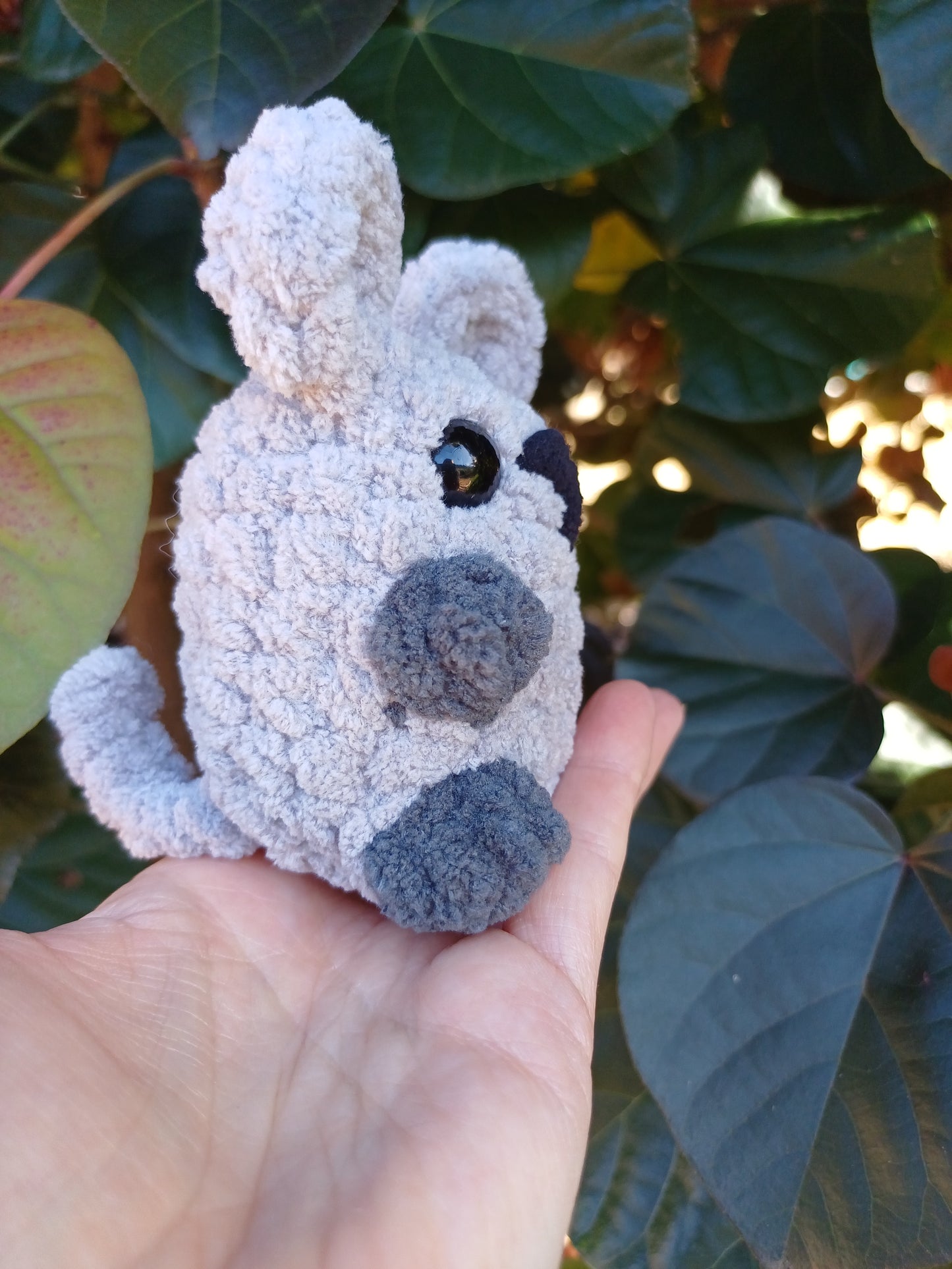 Mouse Grey Mini Crochet Plush Toy