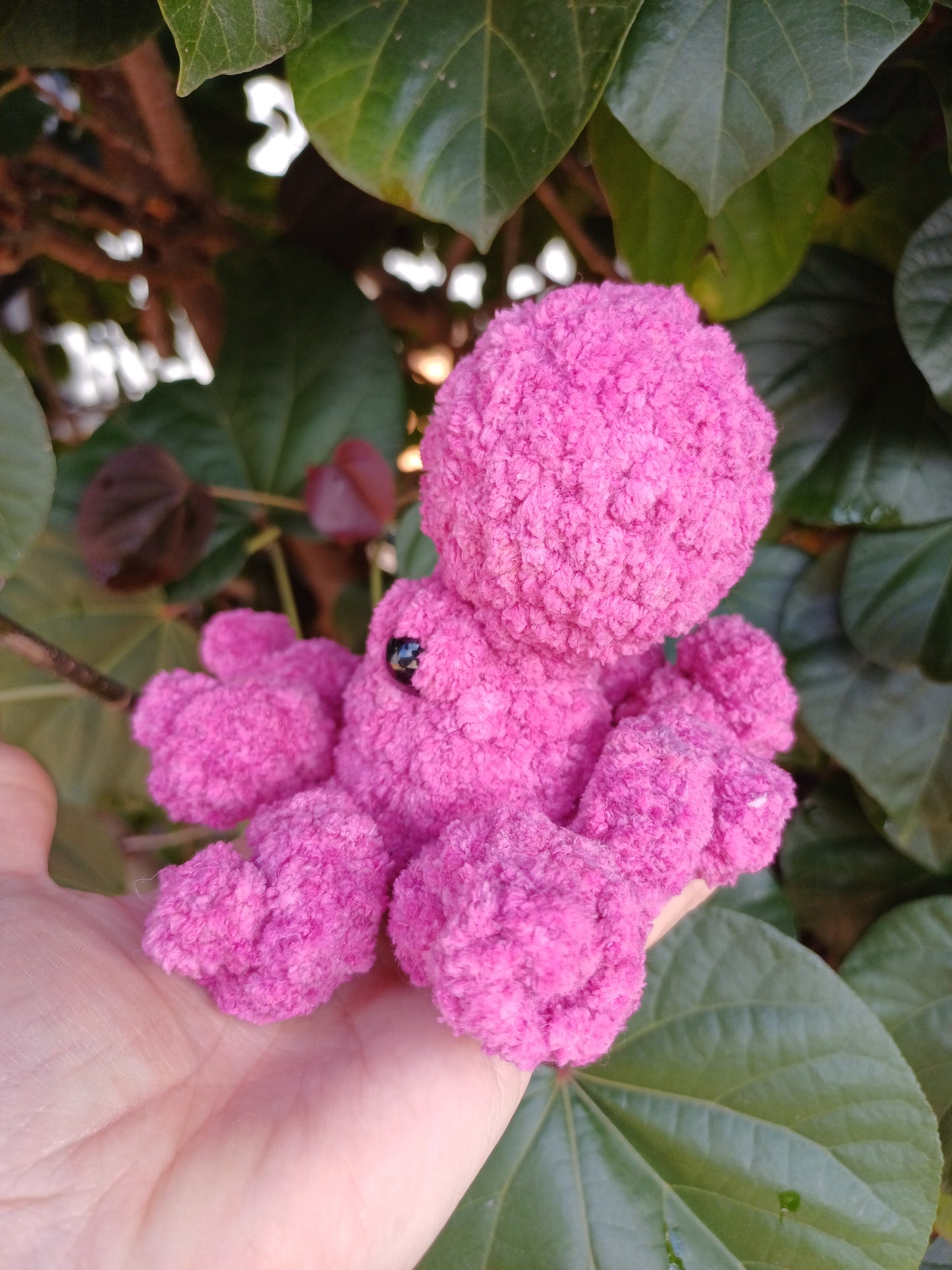 Gary the Small Octopus Magenta Pink Crochet Plush Toy/ Handmade Crochet Octopus