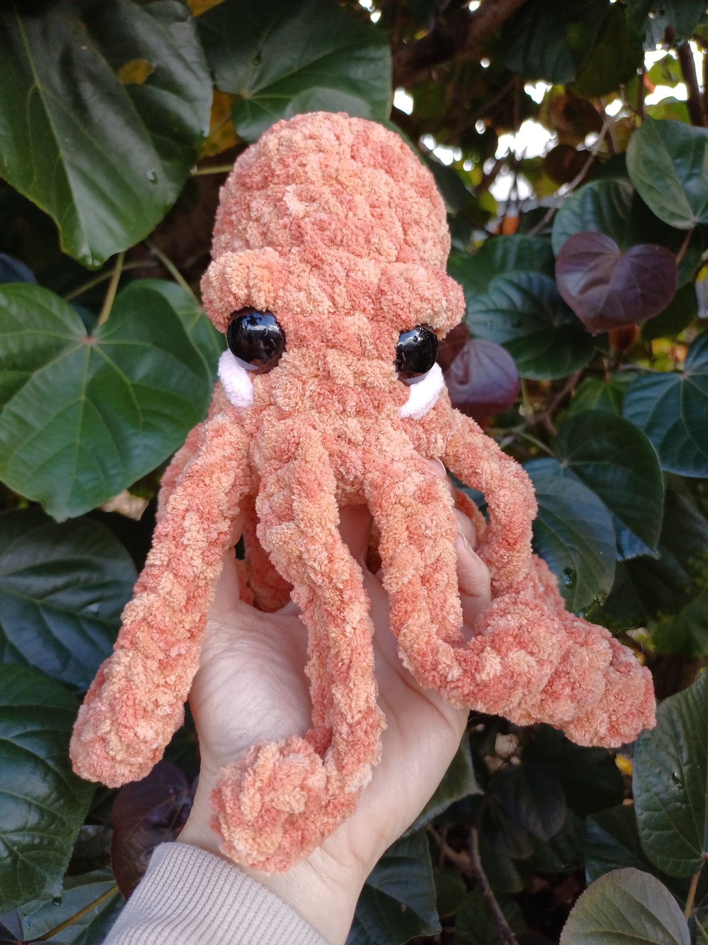 Alexander the Octo in Mistical Orange Crochet Plush Toy
