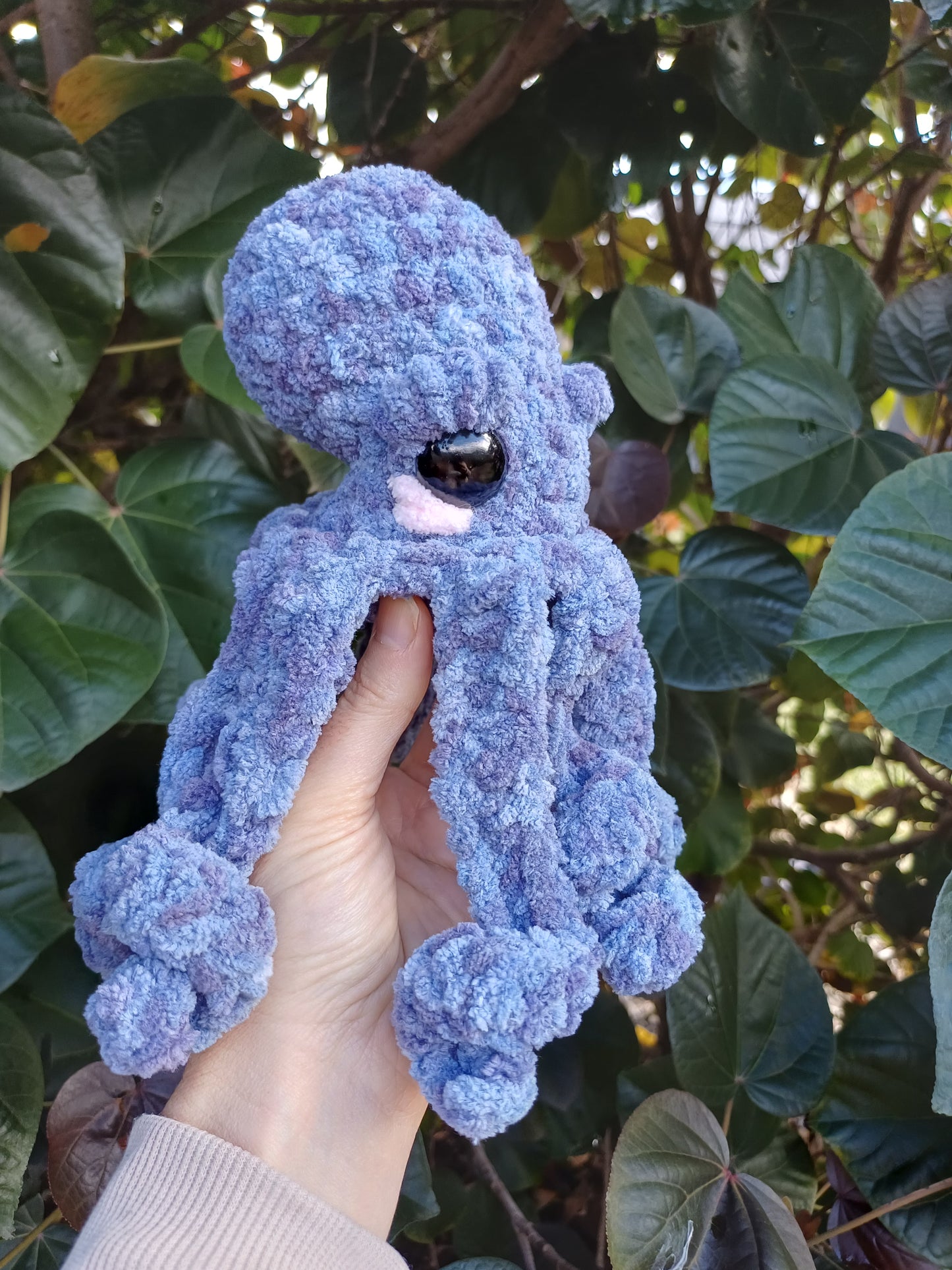 Alexander the Octo in Blue/ Purple Crochet Plush Toy